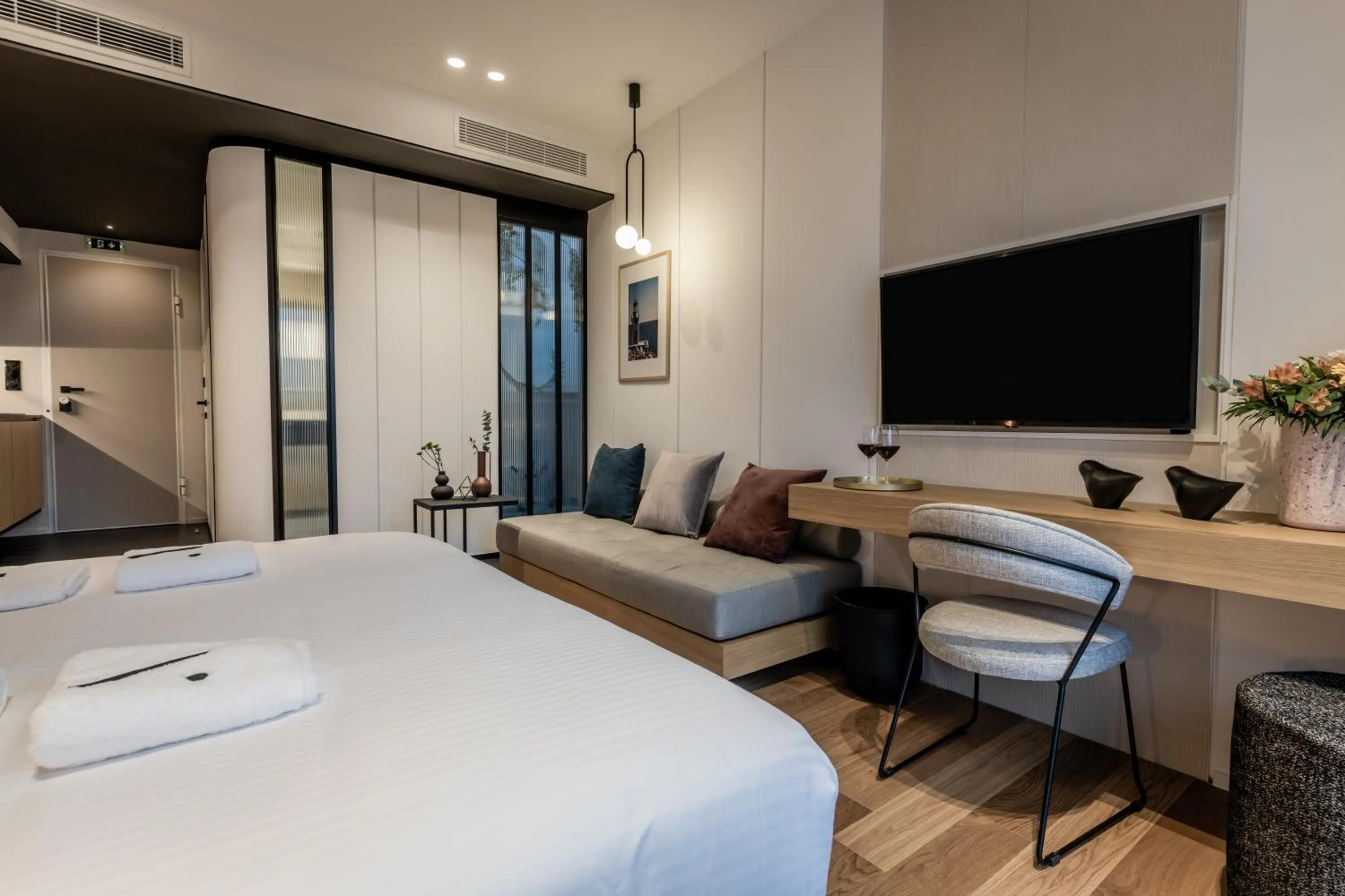 Bed in Athinaion Recreation Suites