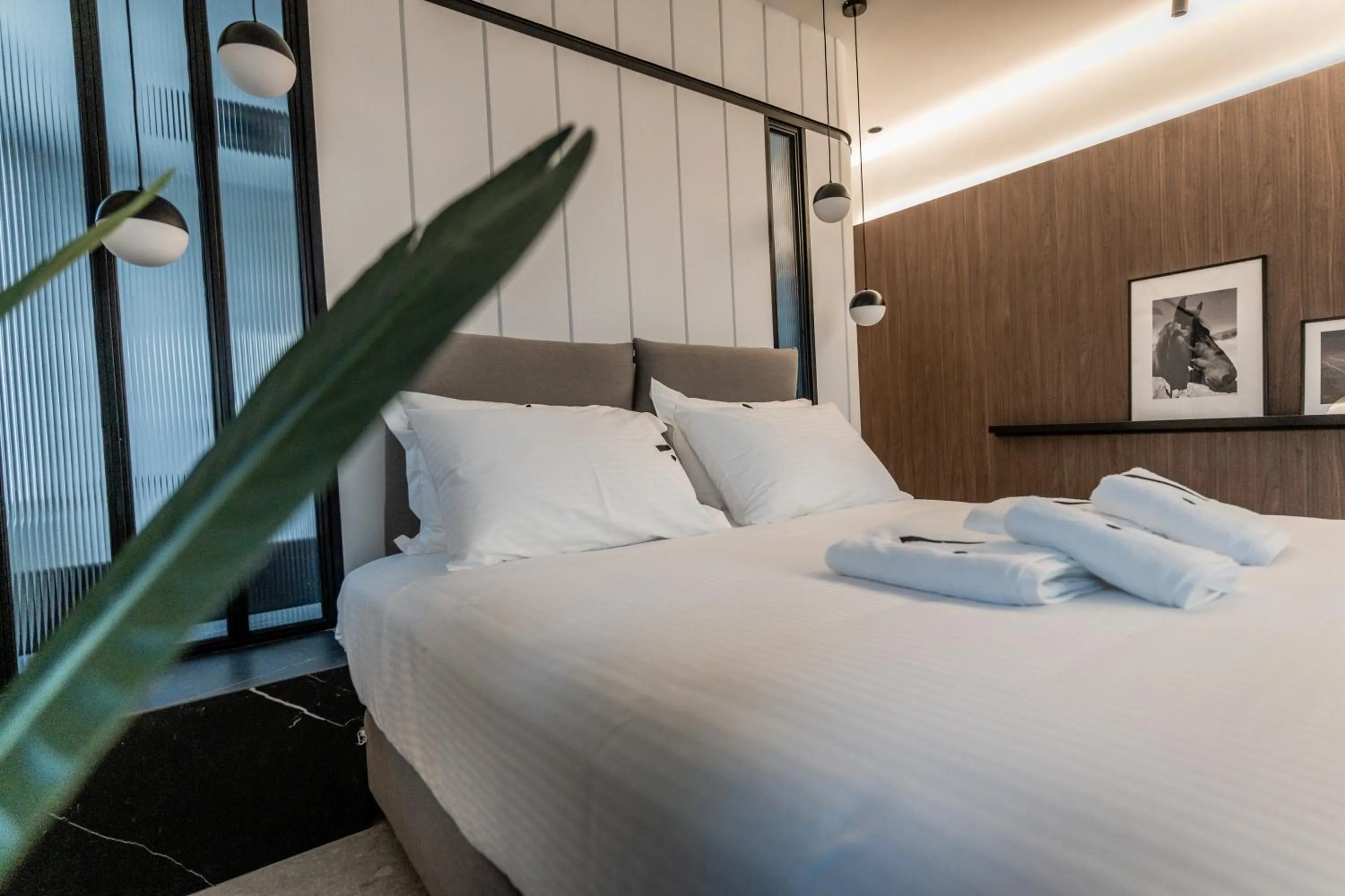 Bed in Athinaion Recreation Suites