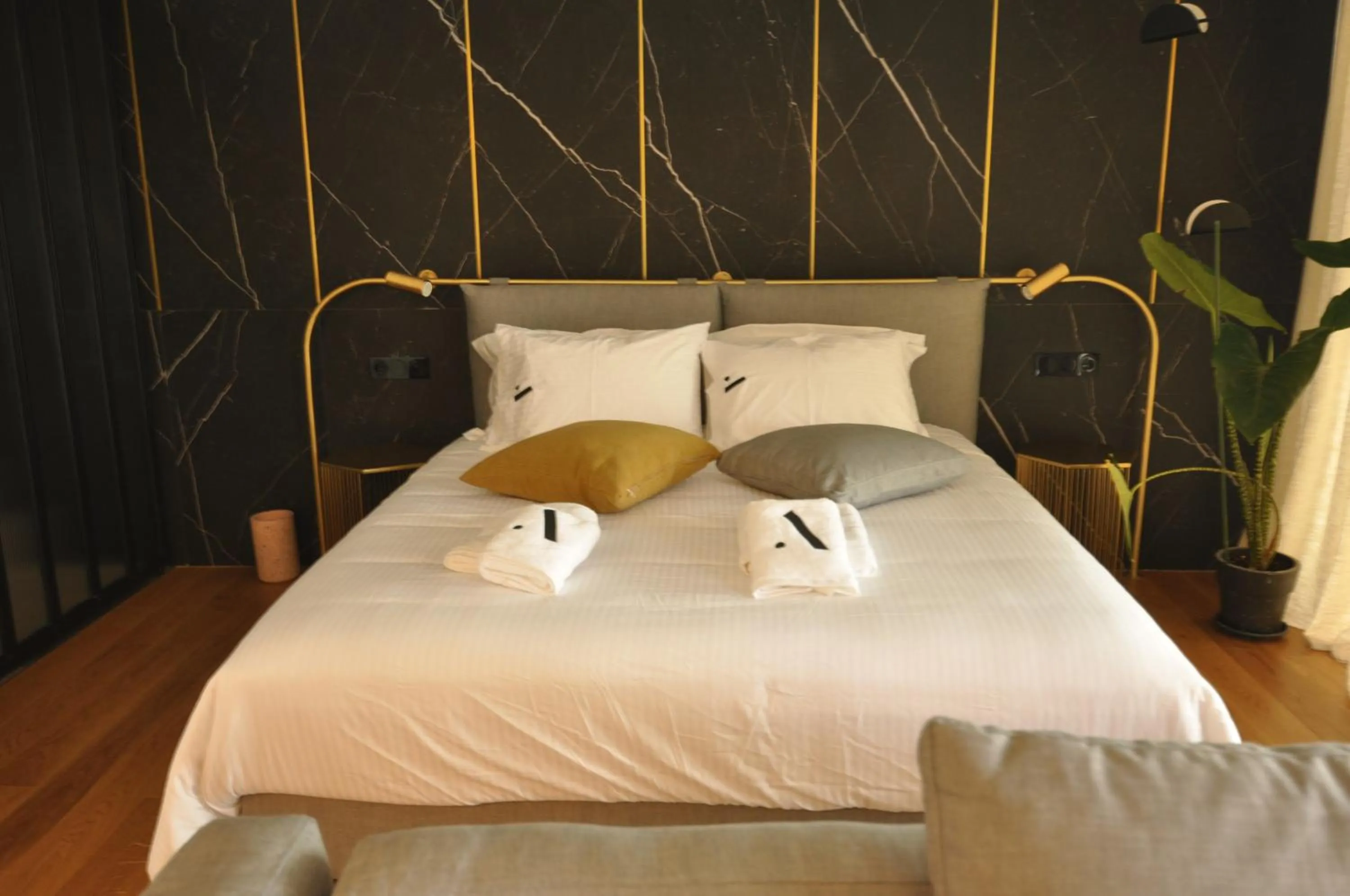 Bed in Athinaion Recreation Suites