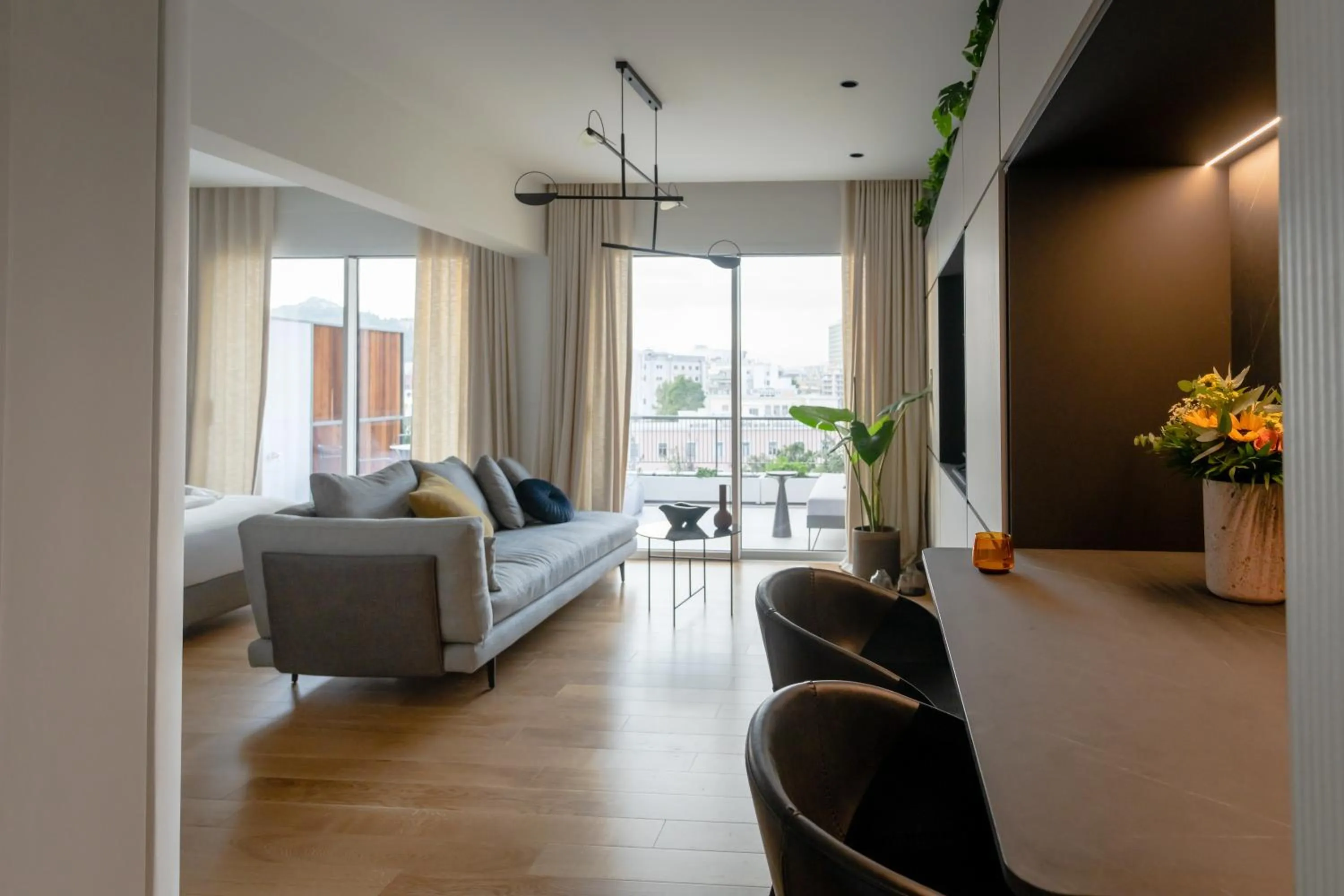 Bed in Athinaion Recreation Suites