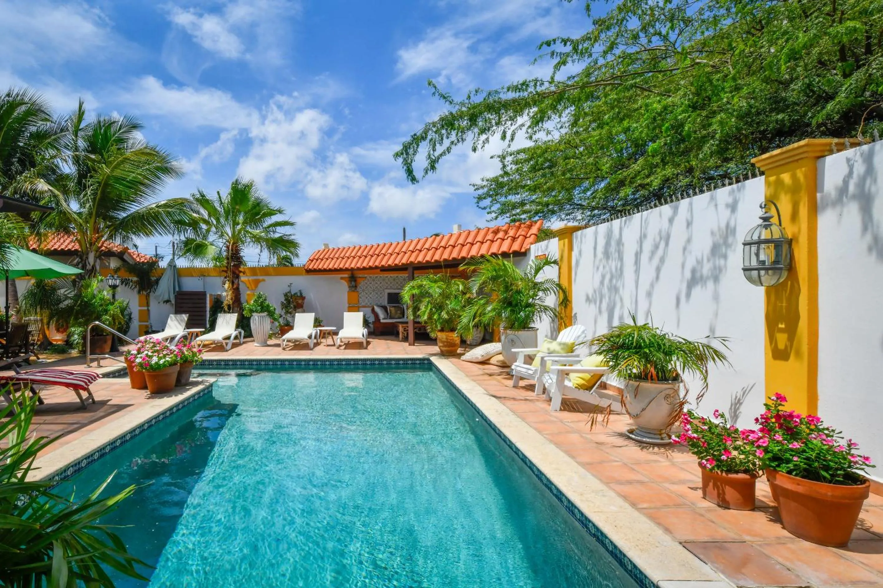 Pool view in Brisas Studio Apartments