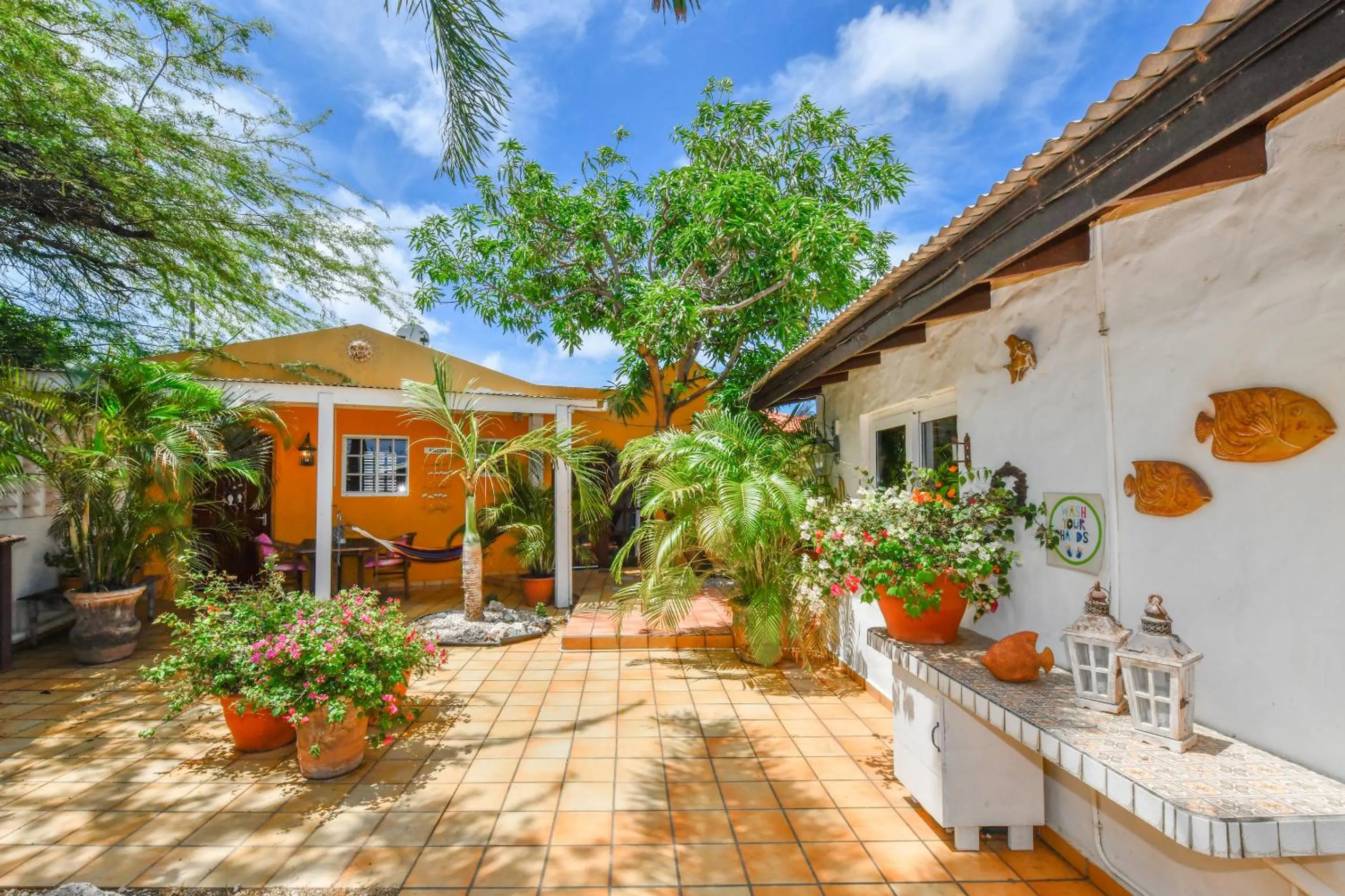 Garden view in Brisas Studio Apartments