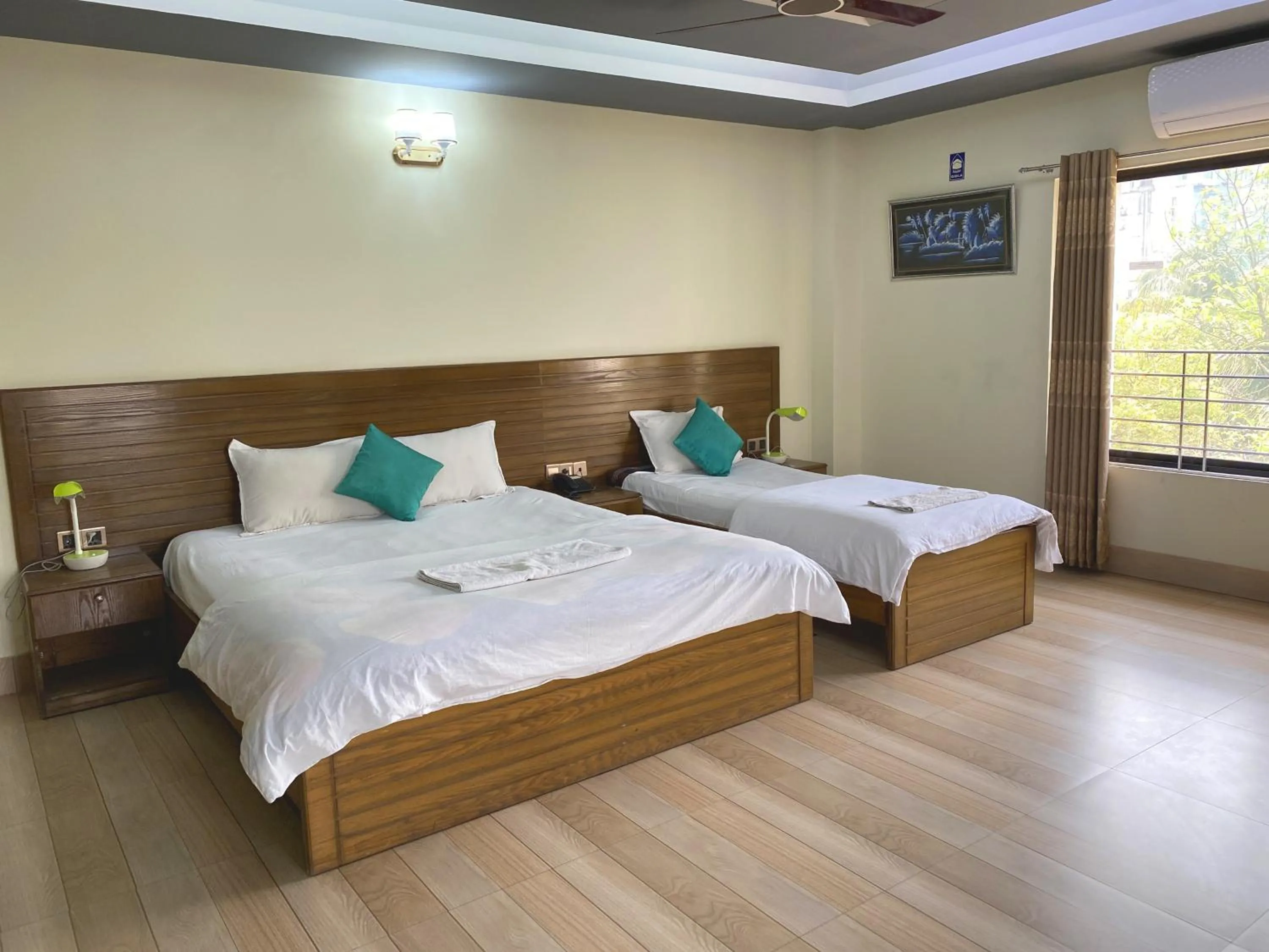 Bed in Hotel River View