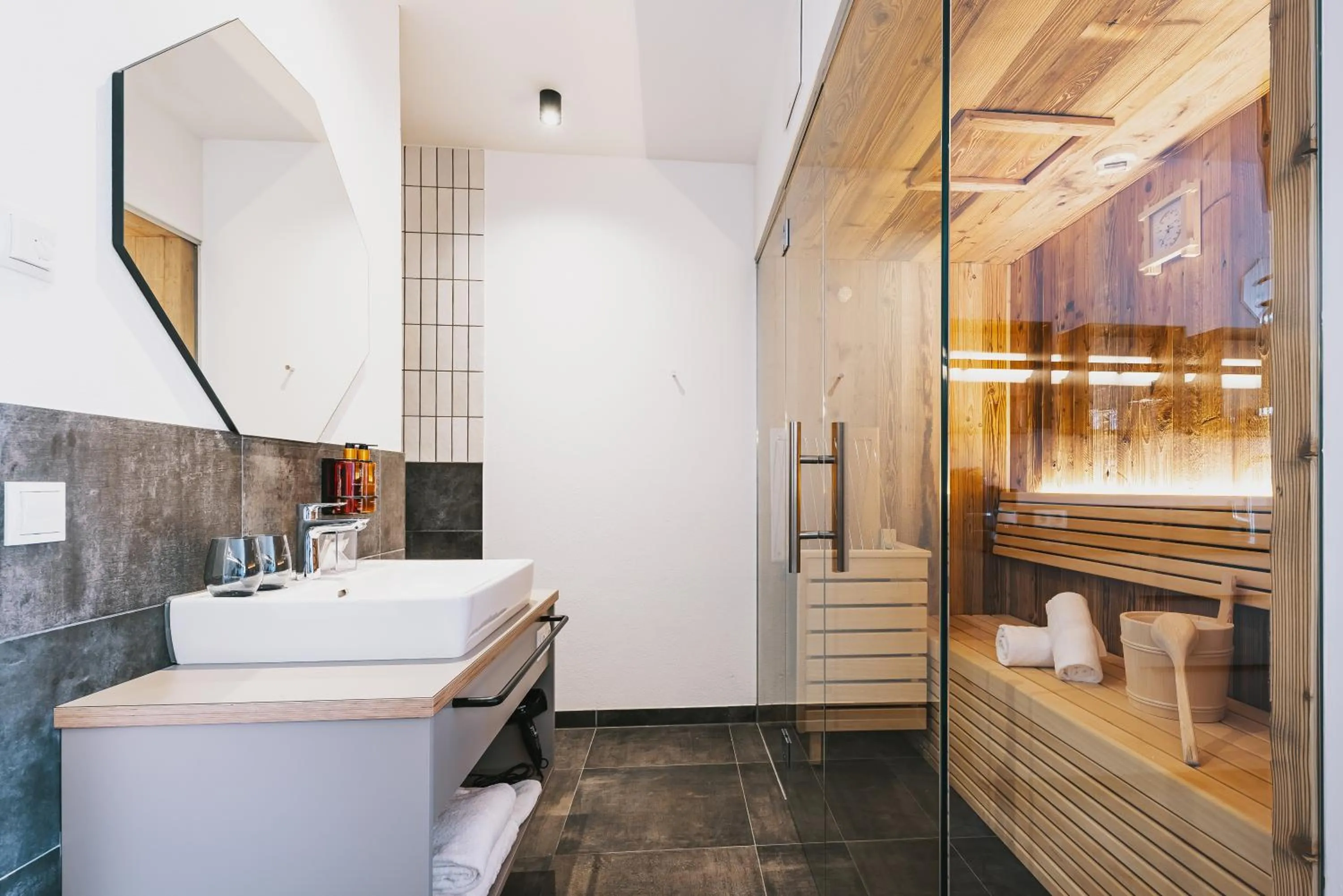 Sauna in Nikolaus by AvenidA Panoramic Wellness Suites