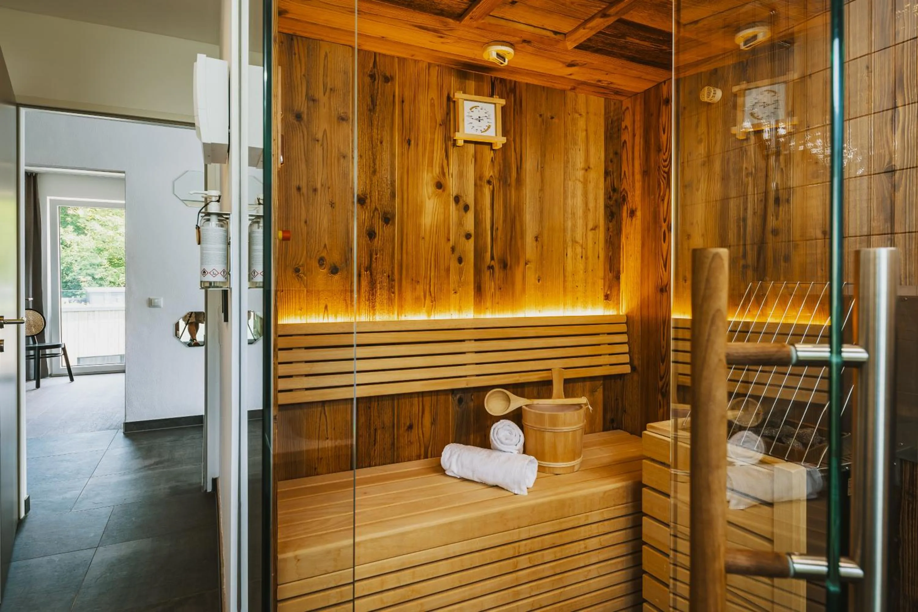 Sauna in Nikolaus by AvenidA Panoramic Wellness Suites