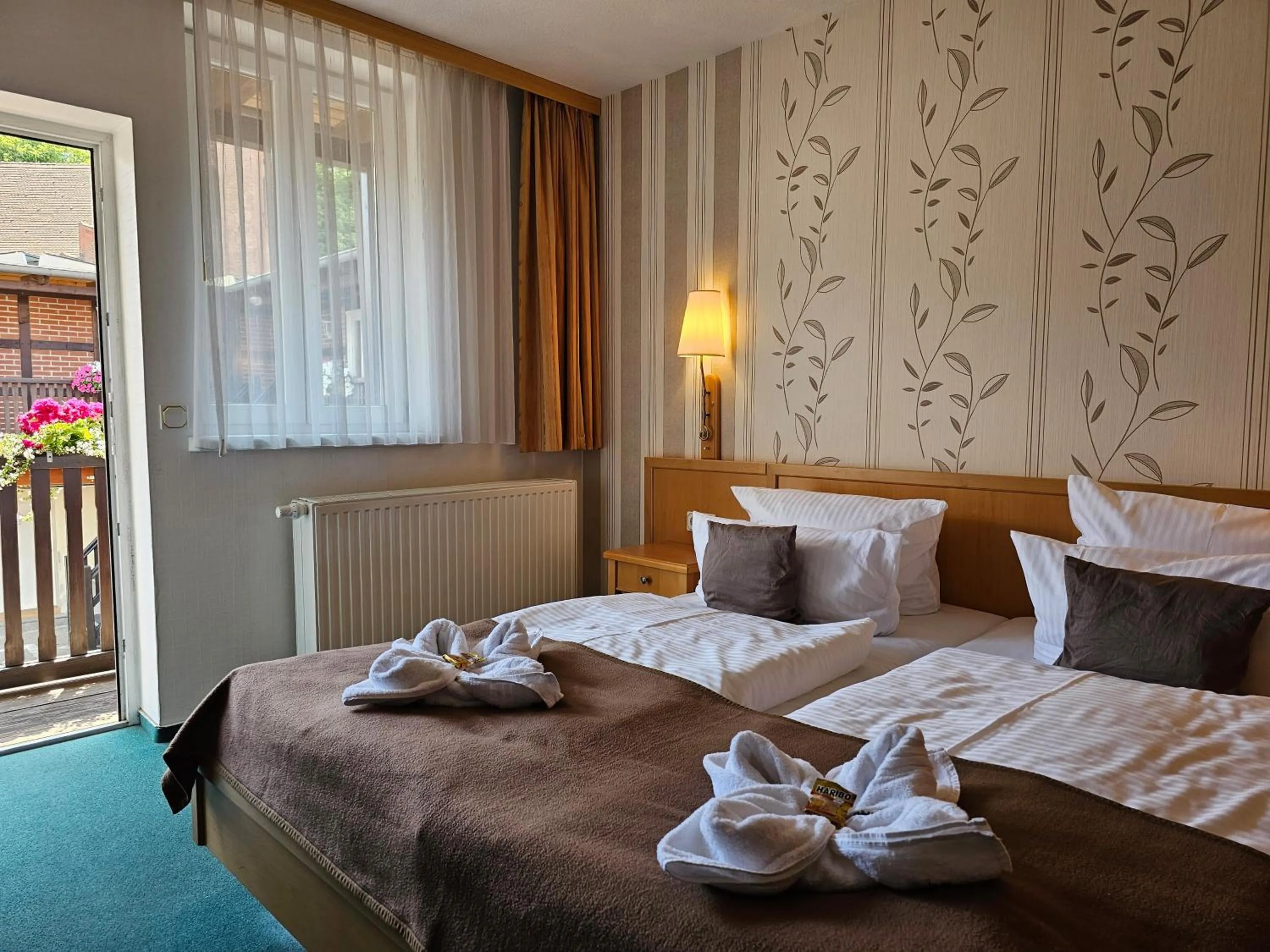 Bed in Hotel Am Markt & Brauhaus Stadtkrug