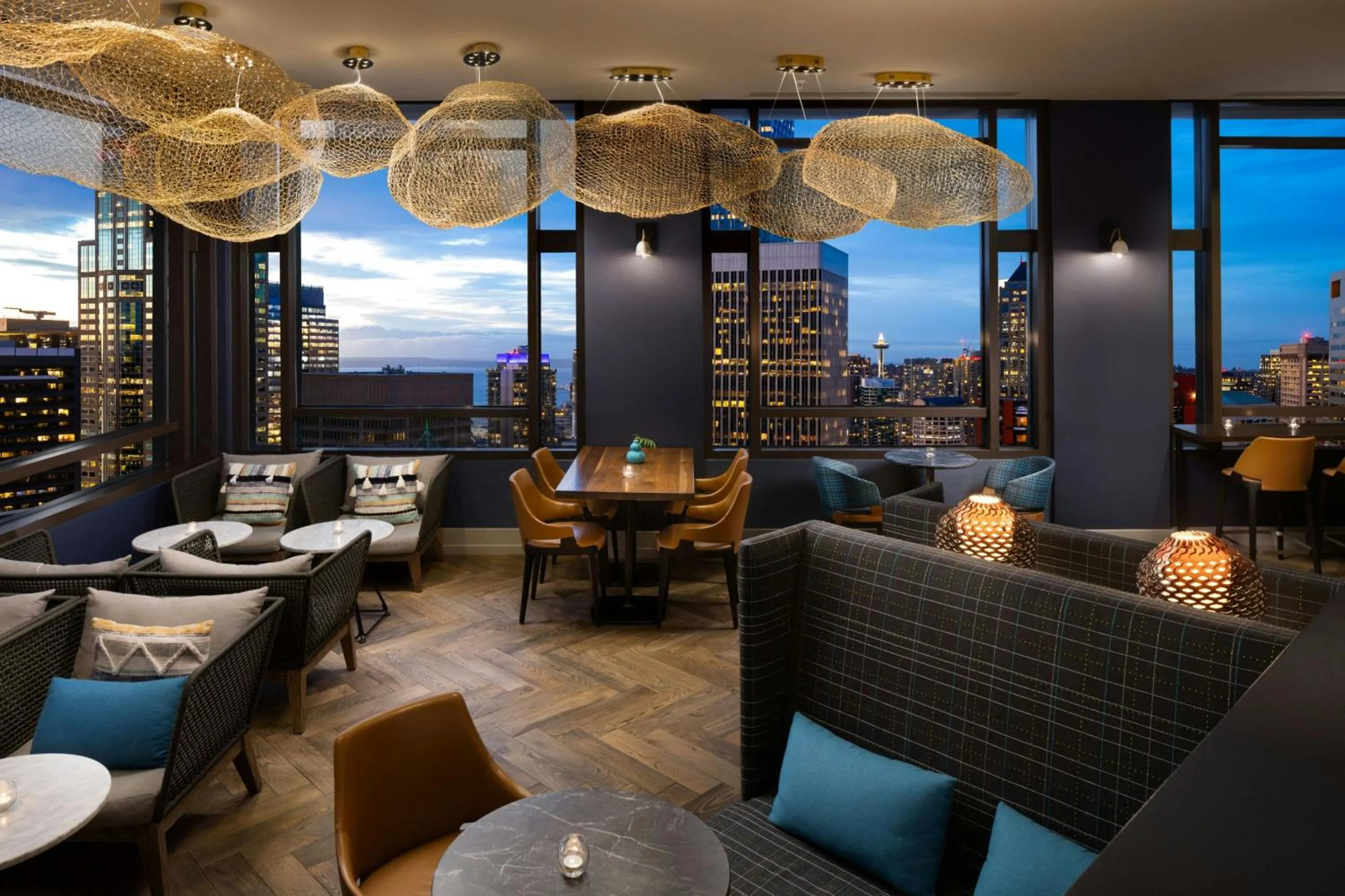 Lounge or bar in Renaissance Seattle Hotel