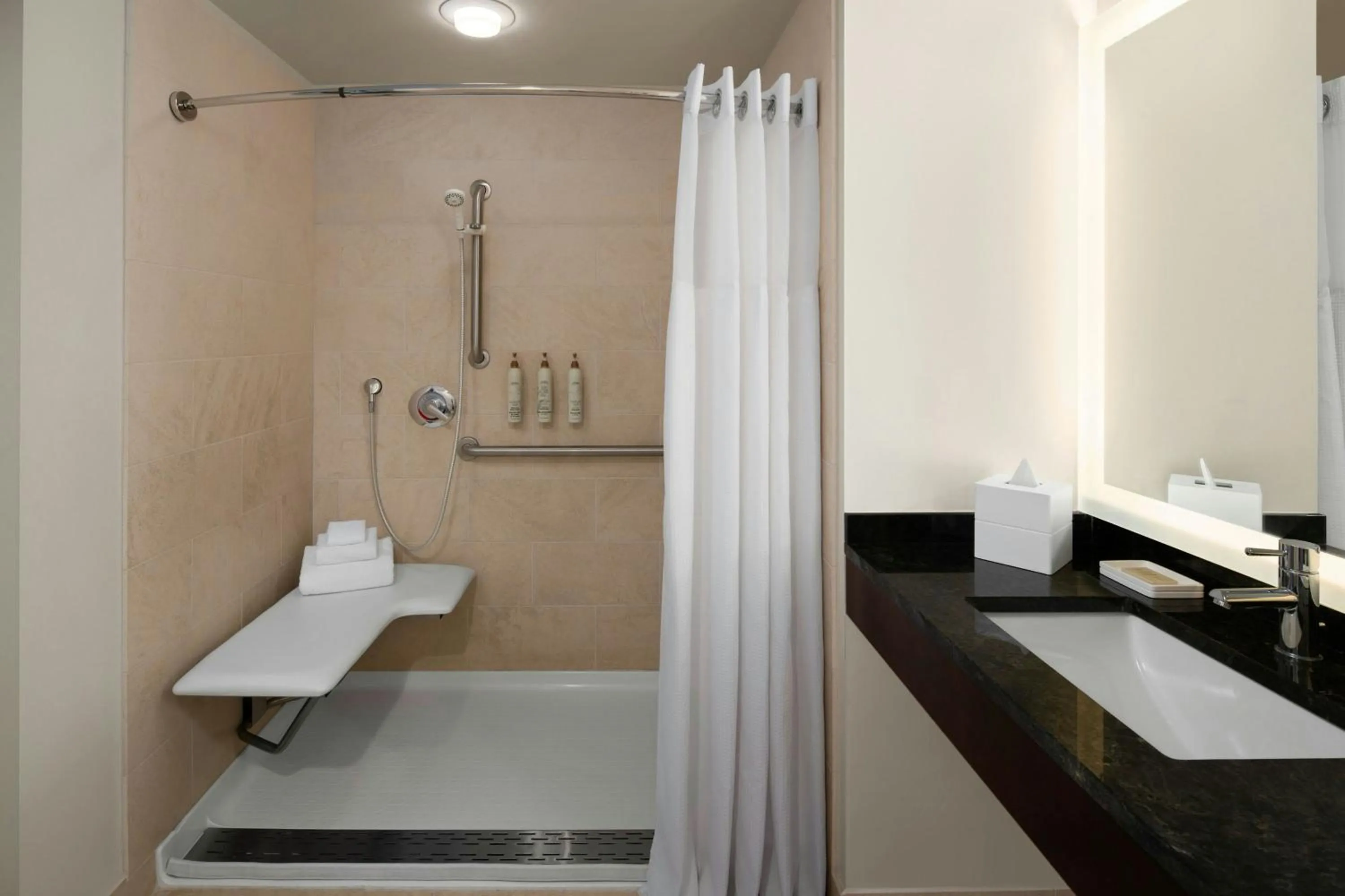 Bathroom in Renaissance Seattle Hotel