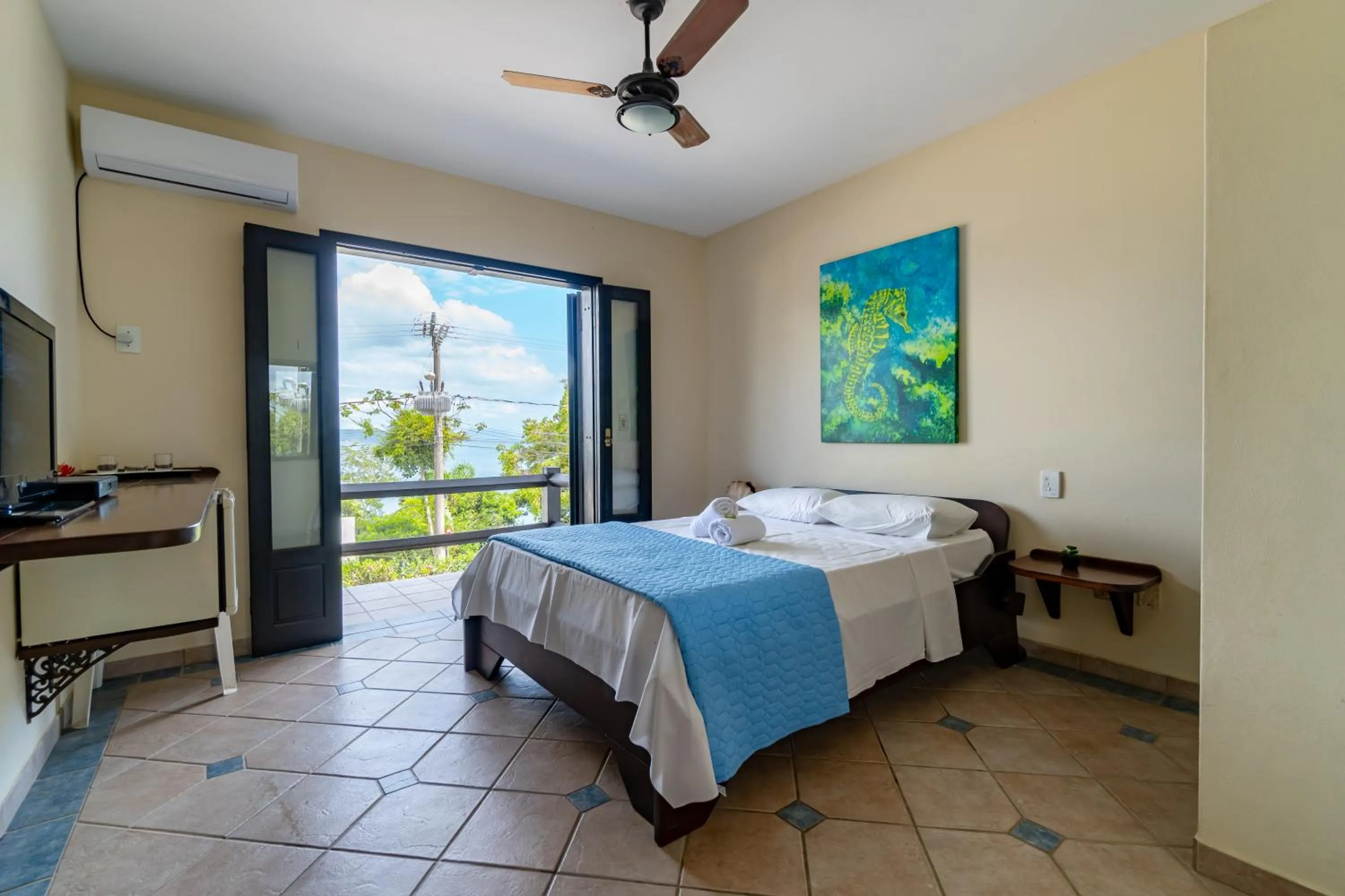 Bed in Pousada Caminho do Mar