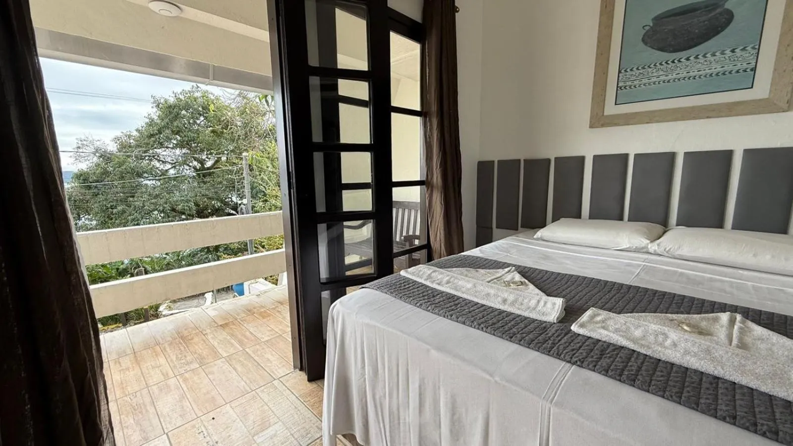 Bed in Pousada Caminho do Mar