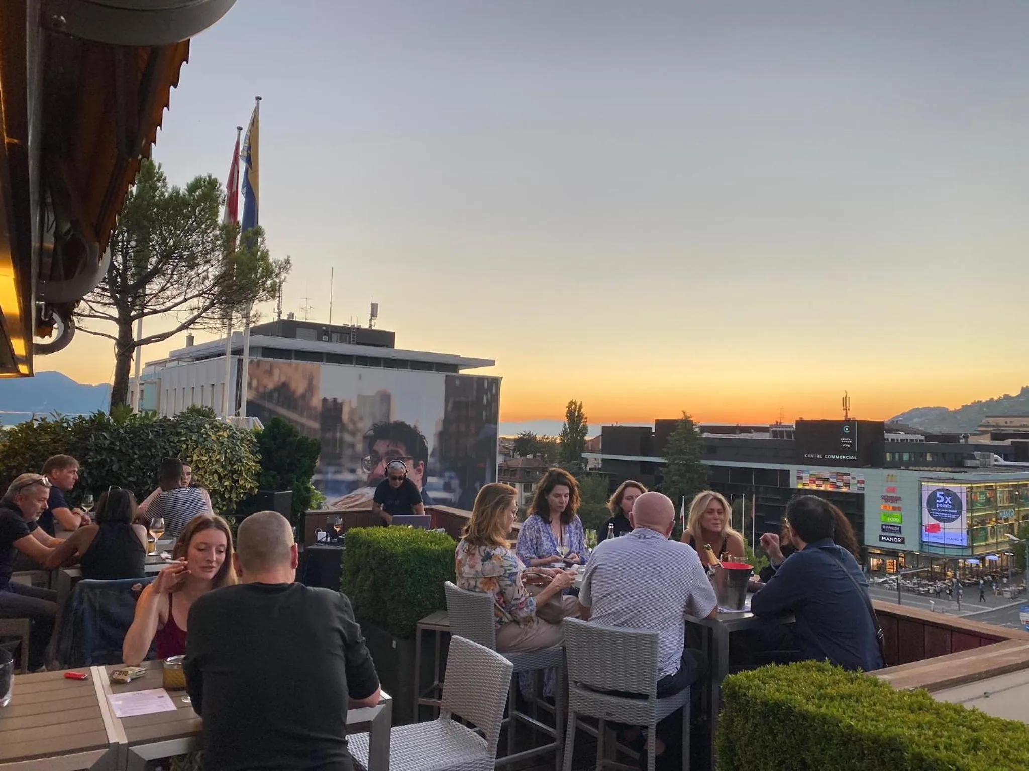Patio in Astra Vevey Hotel & Restaurant