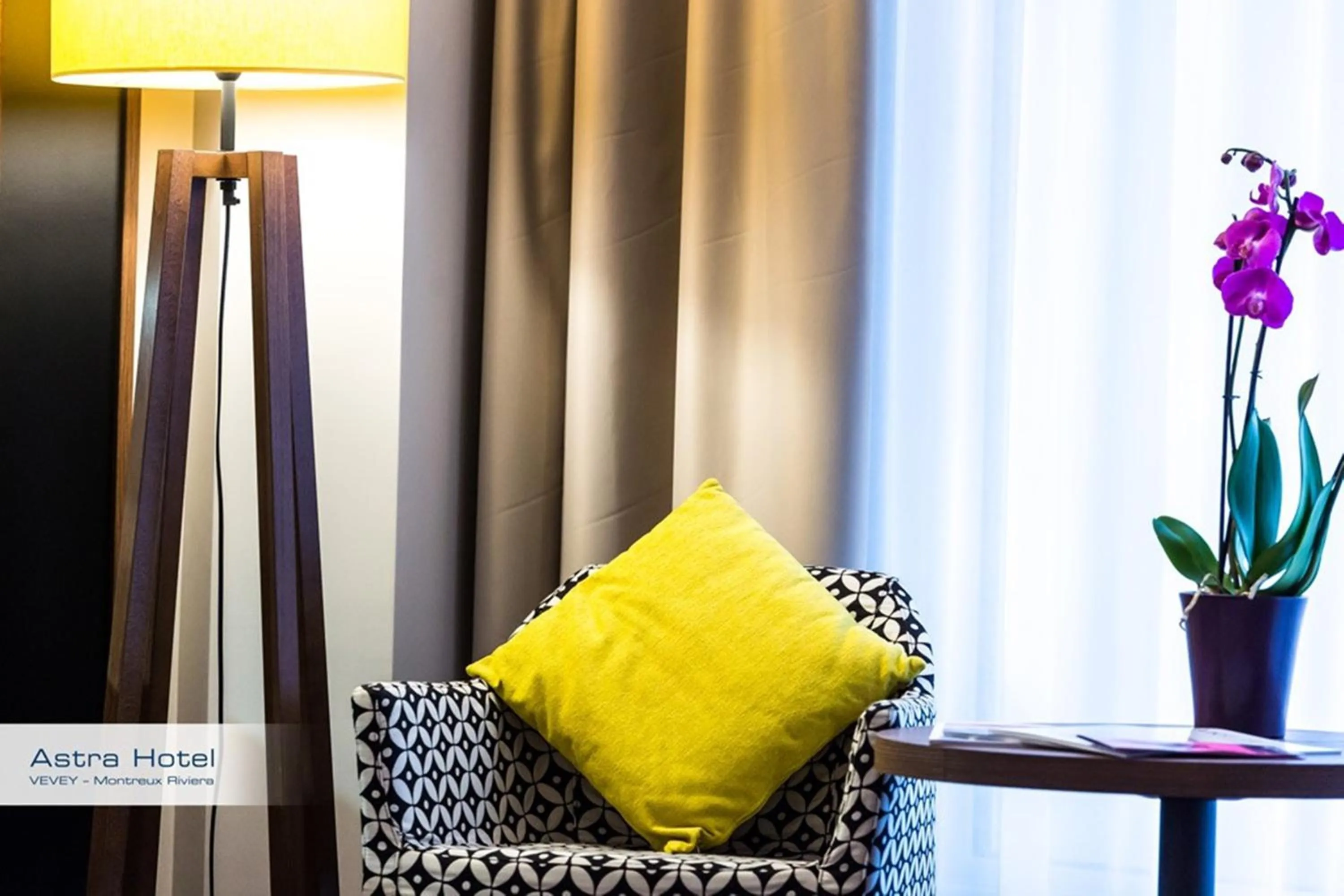 Bedroom in Astra Vevey Hotel & Restaurant