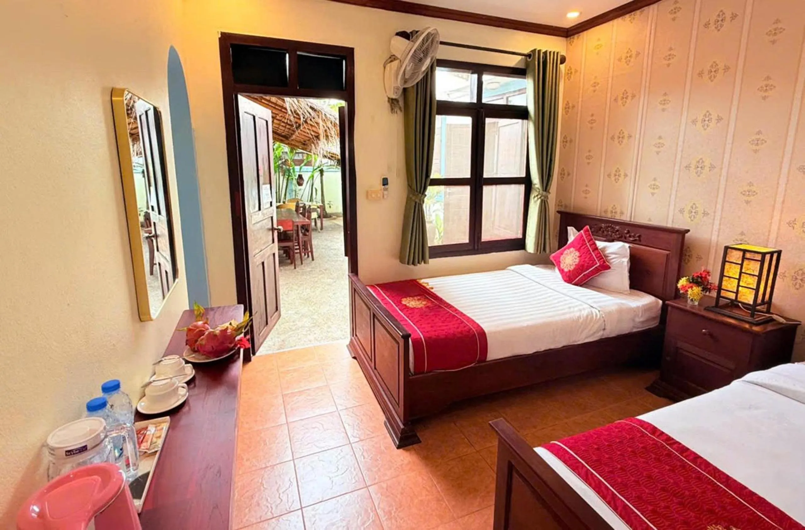 Photo of the whole room, Bed in Luang Prabang Manichan Villa