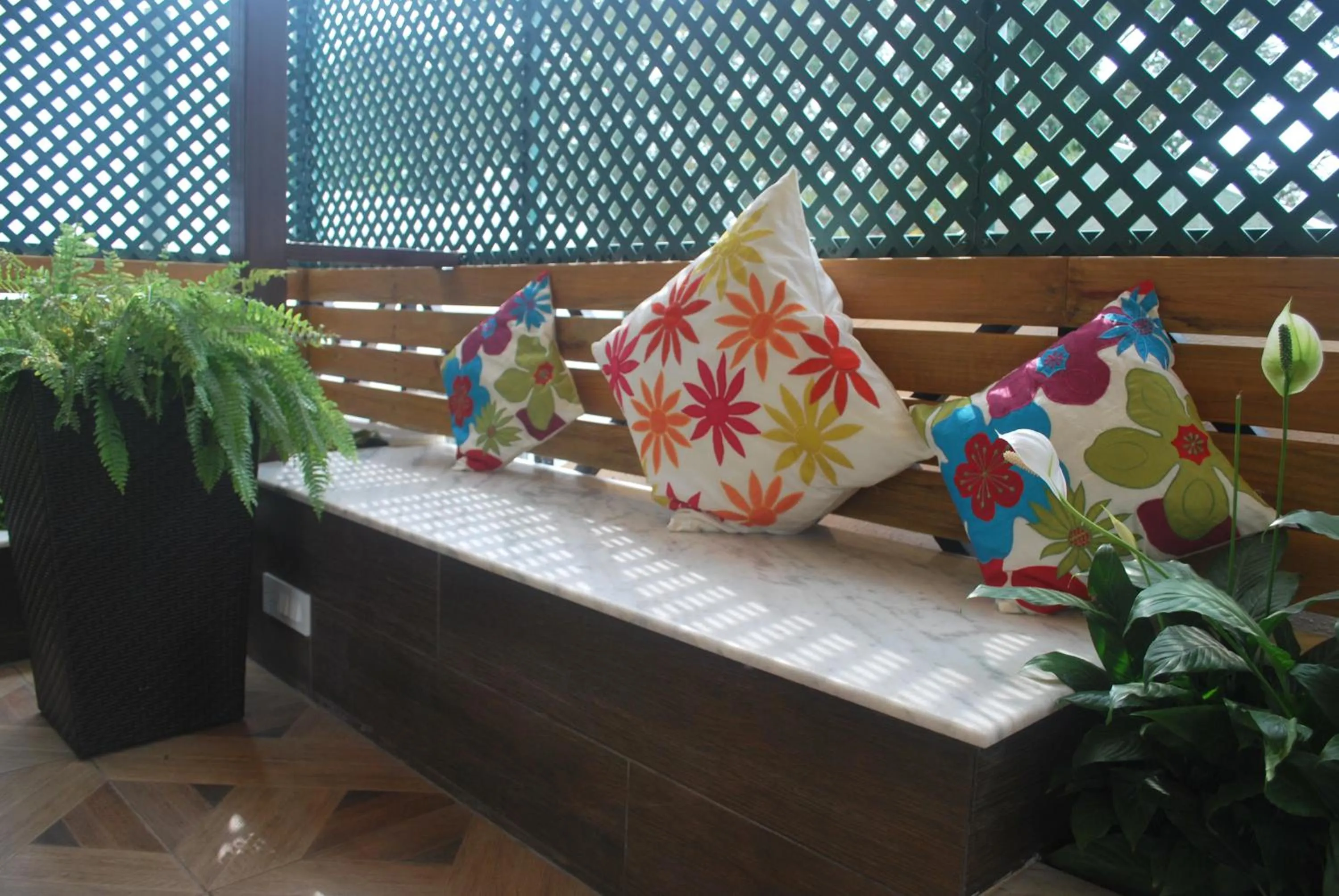 Seating area in Terrace Gardens