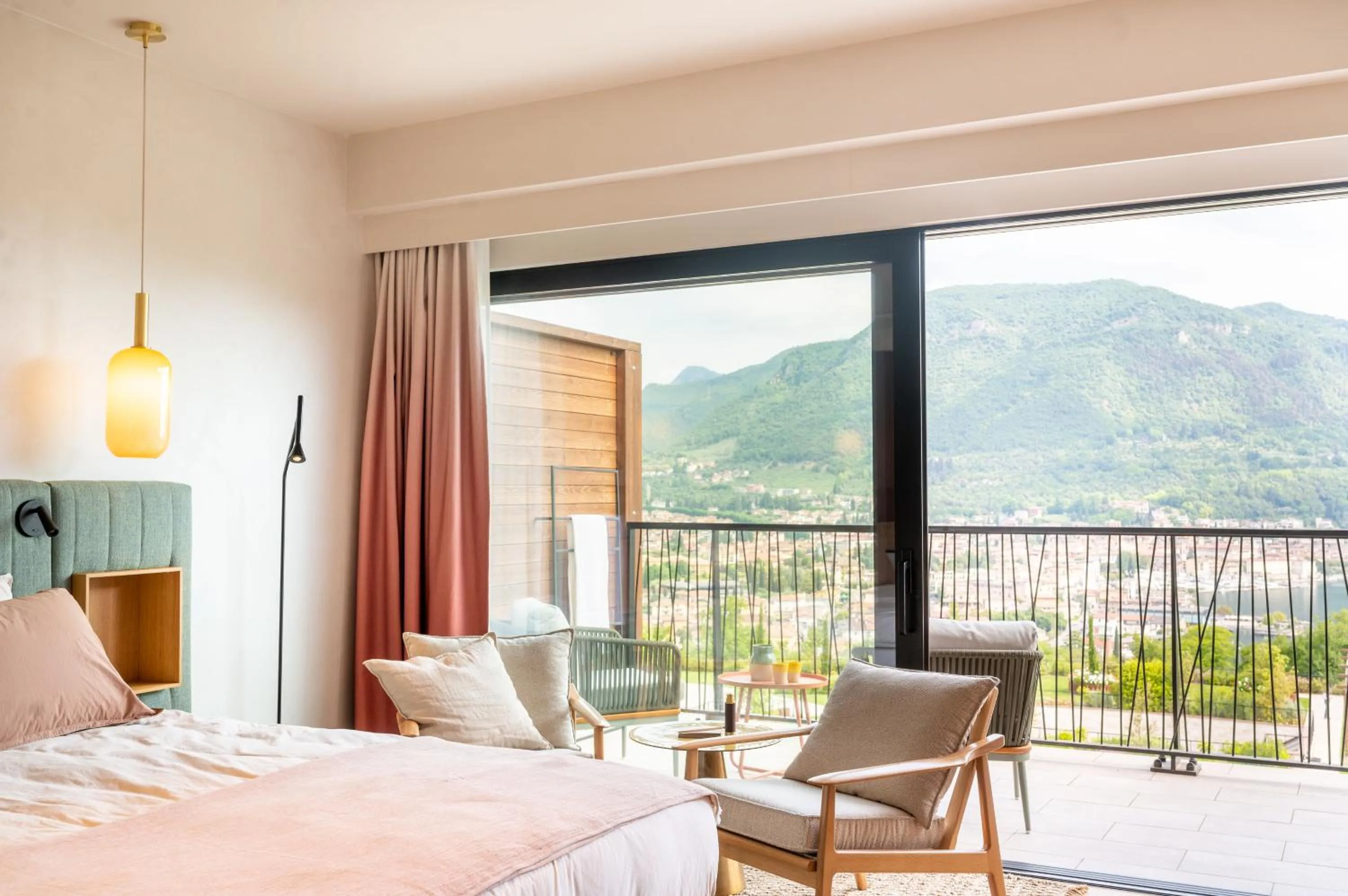 View (from property/room), Bed in A-ROSA Gardasee