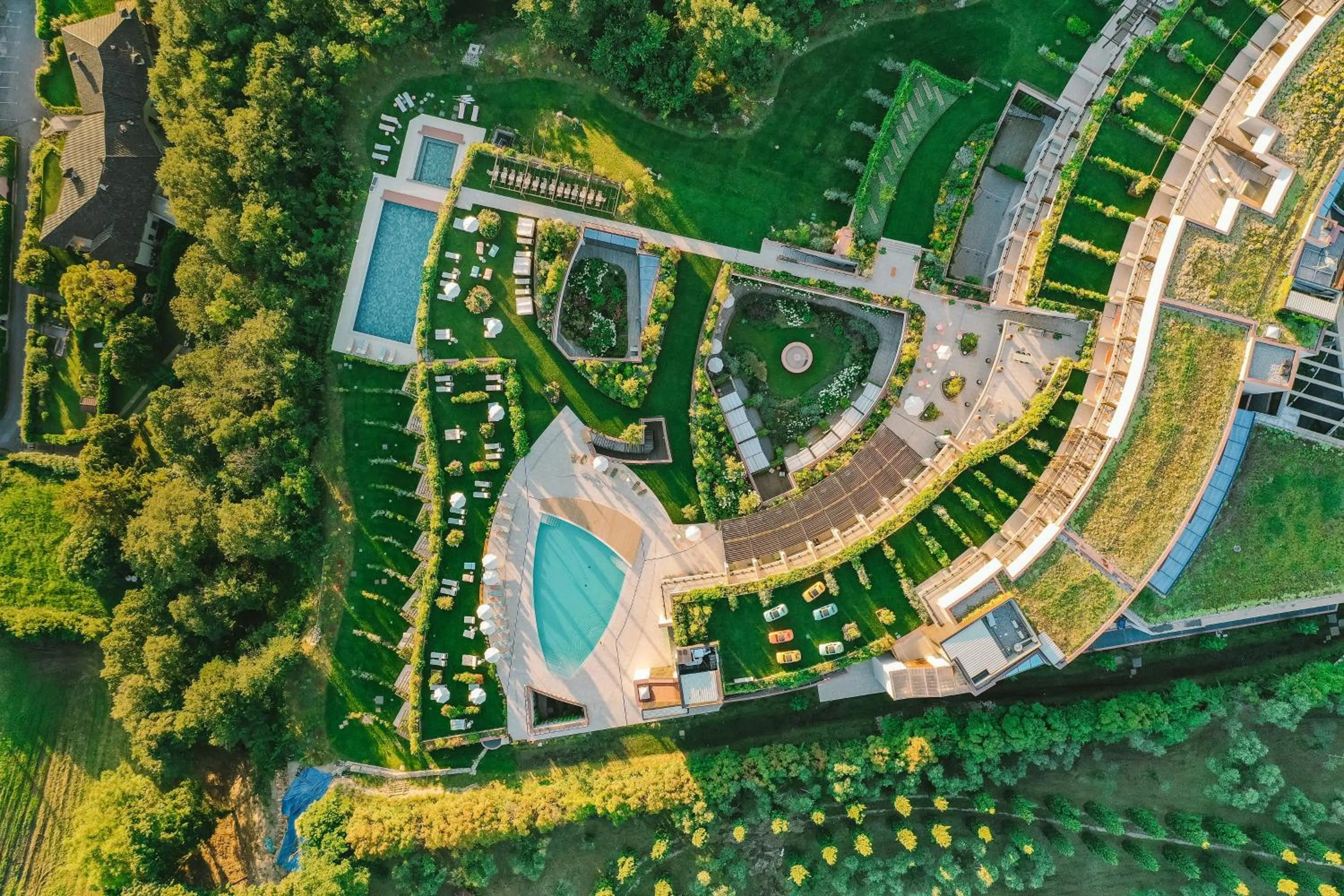 Bird's eye view in A-ROSA Gardasee