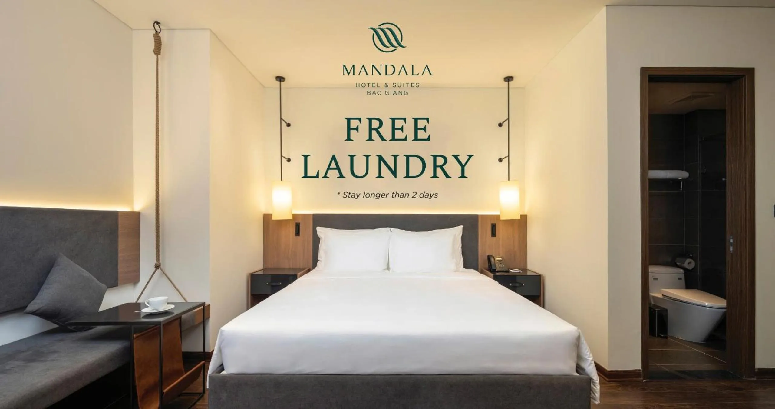 Property building, Bed in Mandala Hotel & Suites Bac Giang