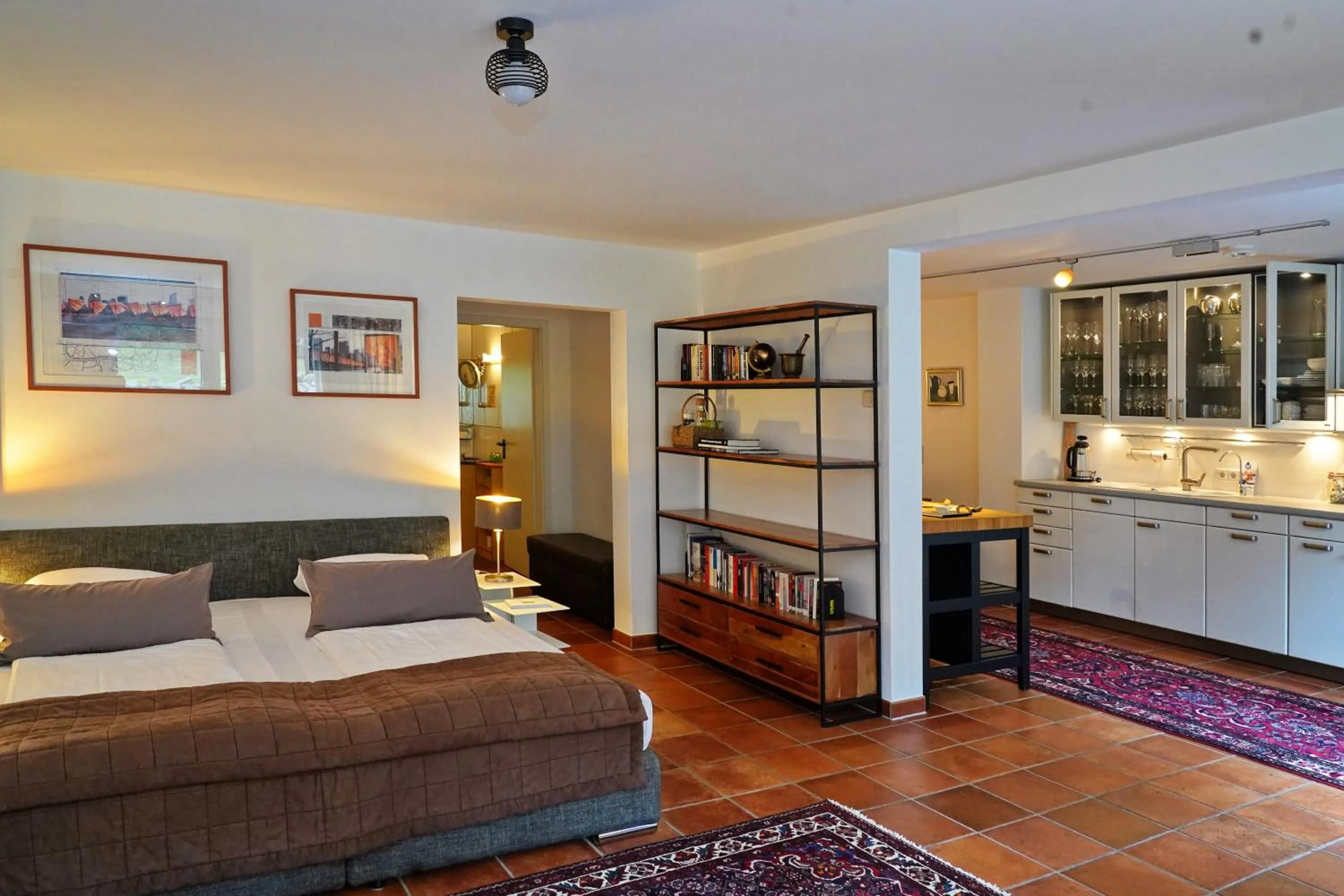 kitchen, Bed in Hotel Zur Linde Dein Self Check In