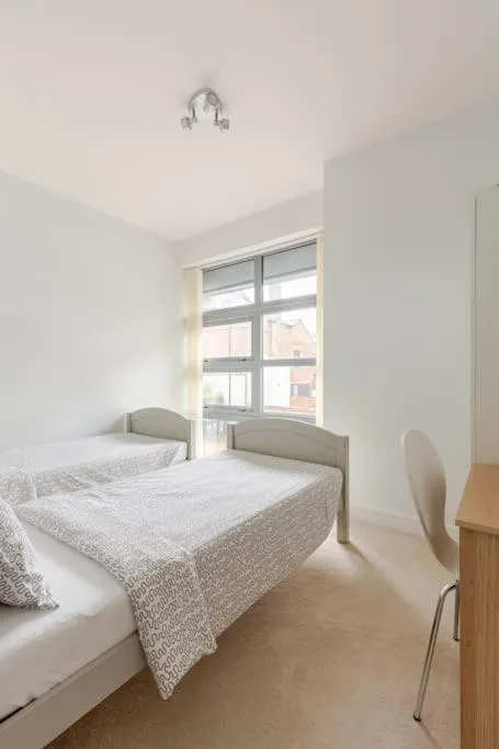 Bedroom, Bed in Modern City Centre House with Free Parking