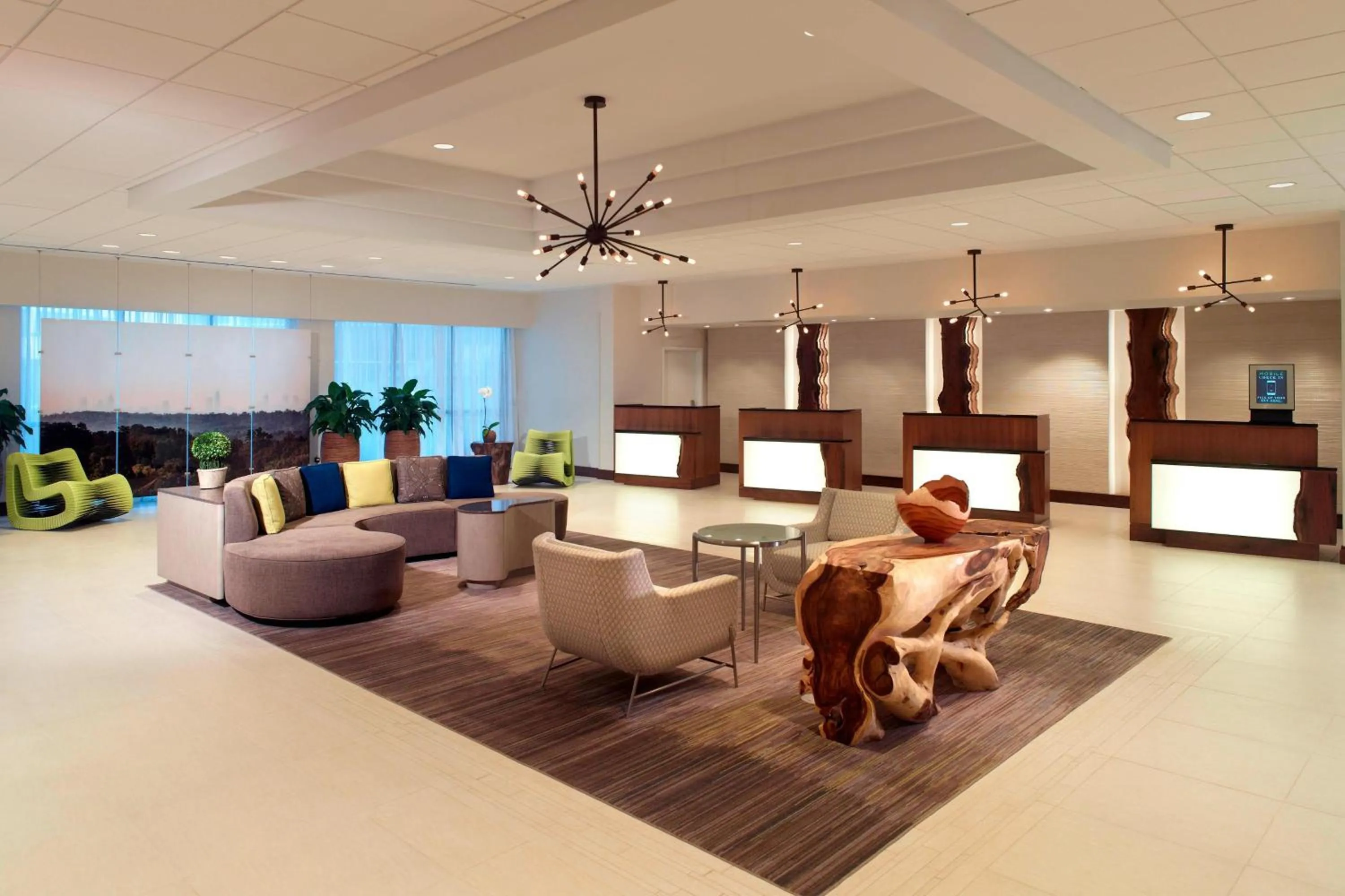 Lobby or reception in Atlanta Marriott Northwest at Galleria