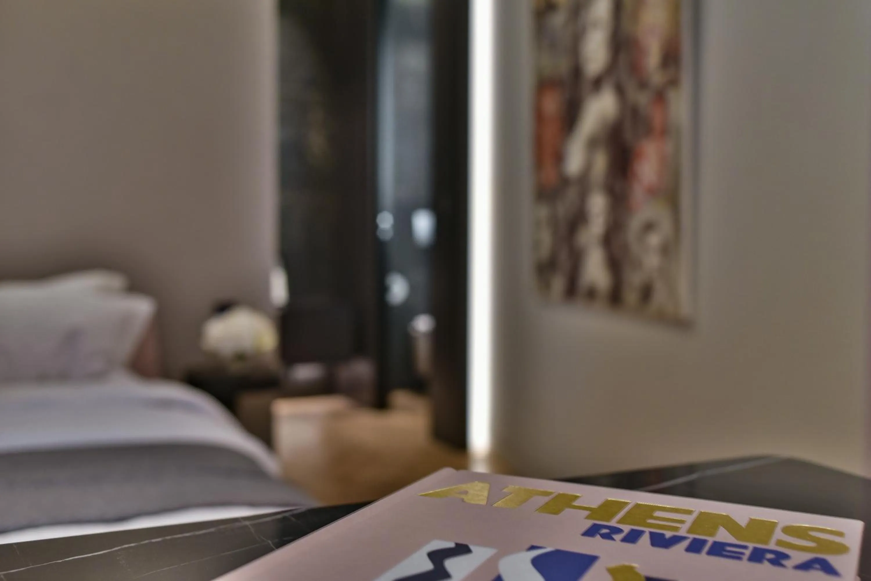 Bed in Nikiou Suites Luxury Residence