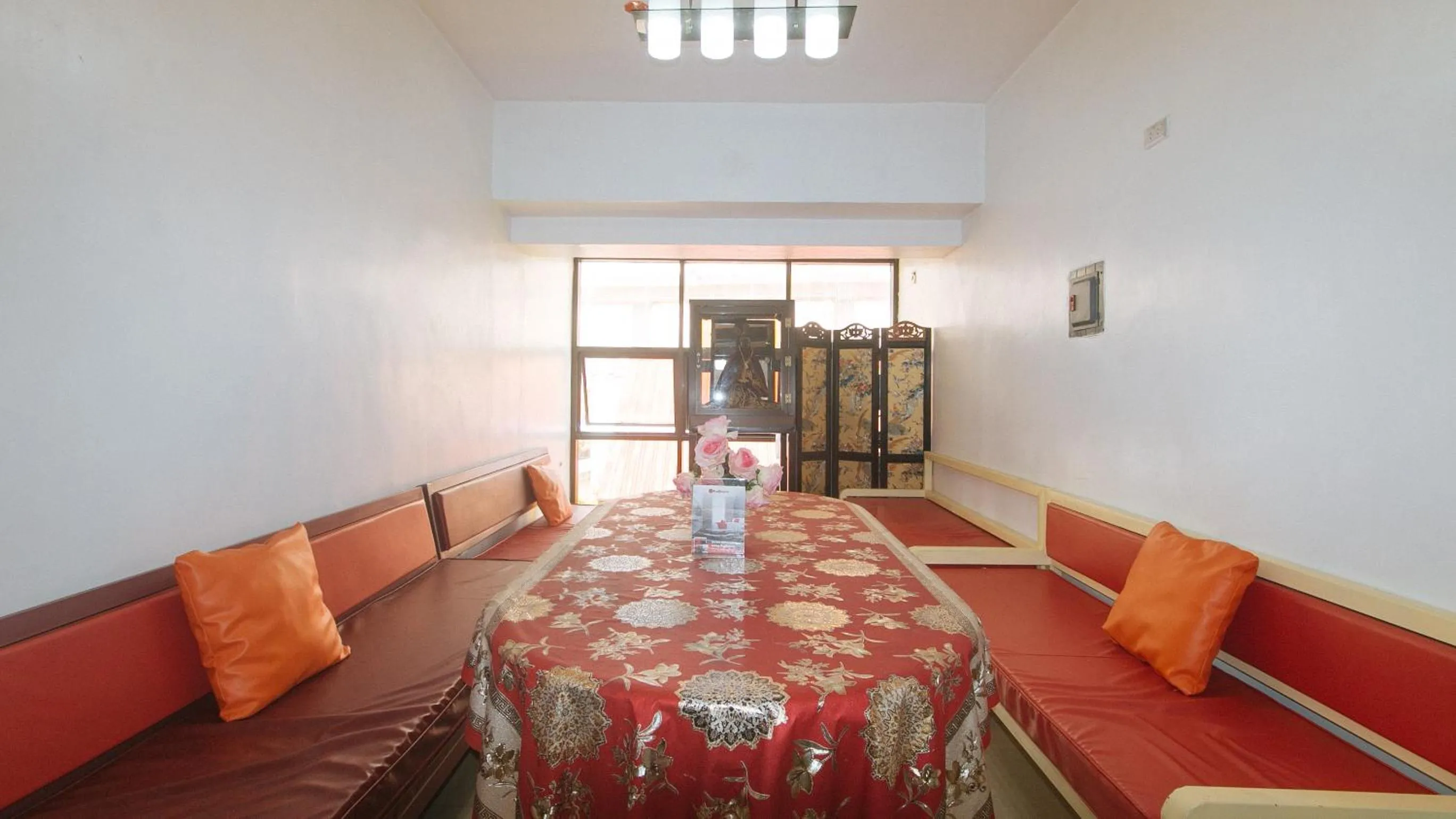 Seating area in RedDoorz near LRT 2 Antipolo Station