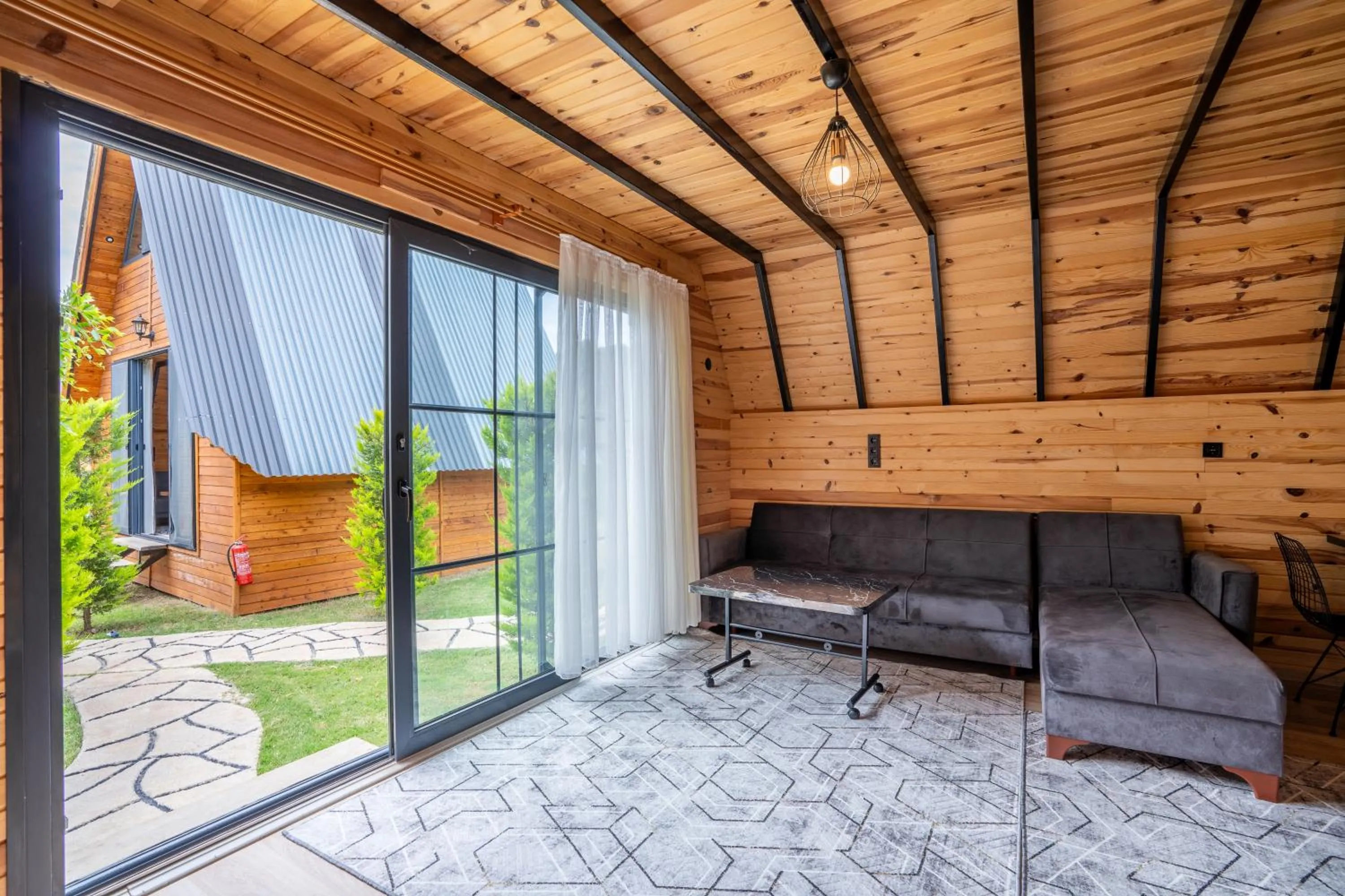 Living room in Karaöz Sapphire Bungalows