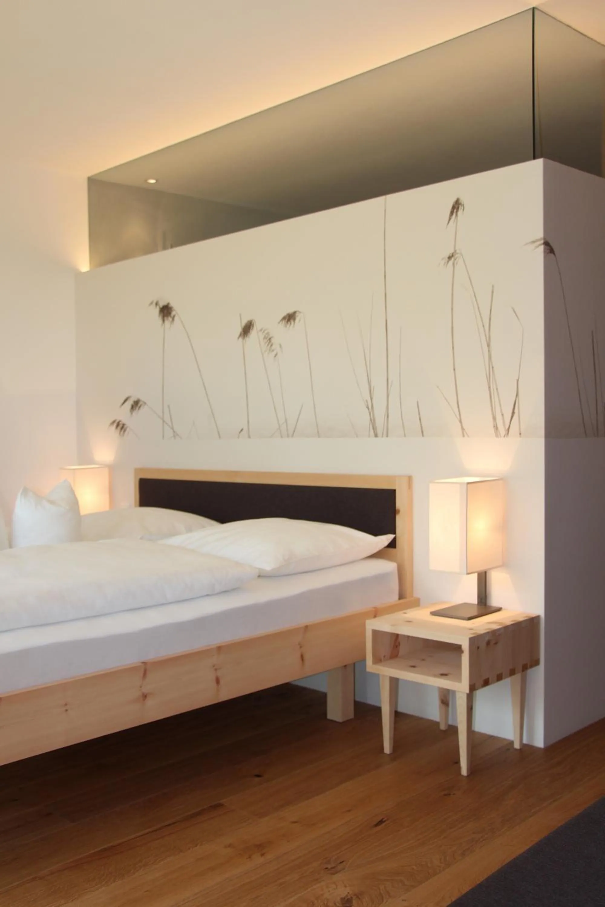 Decorative detail, Bed in Steindl's Boutique Hotel