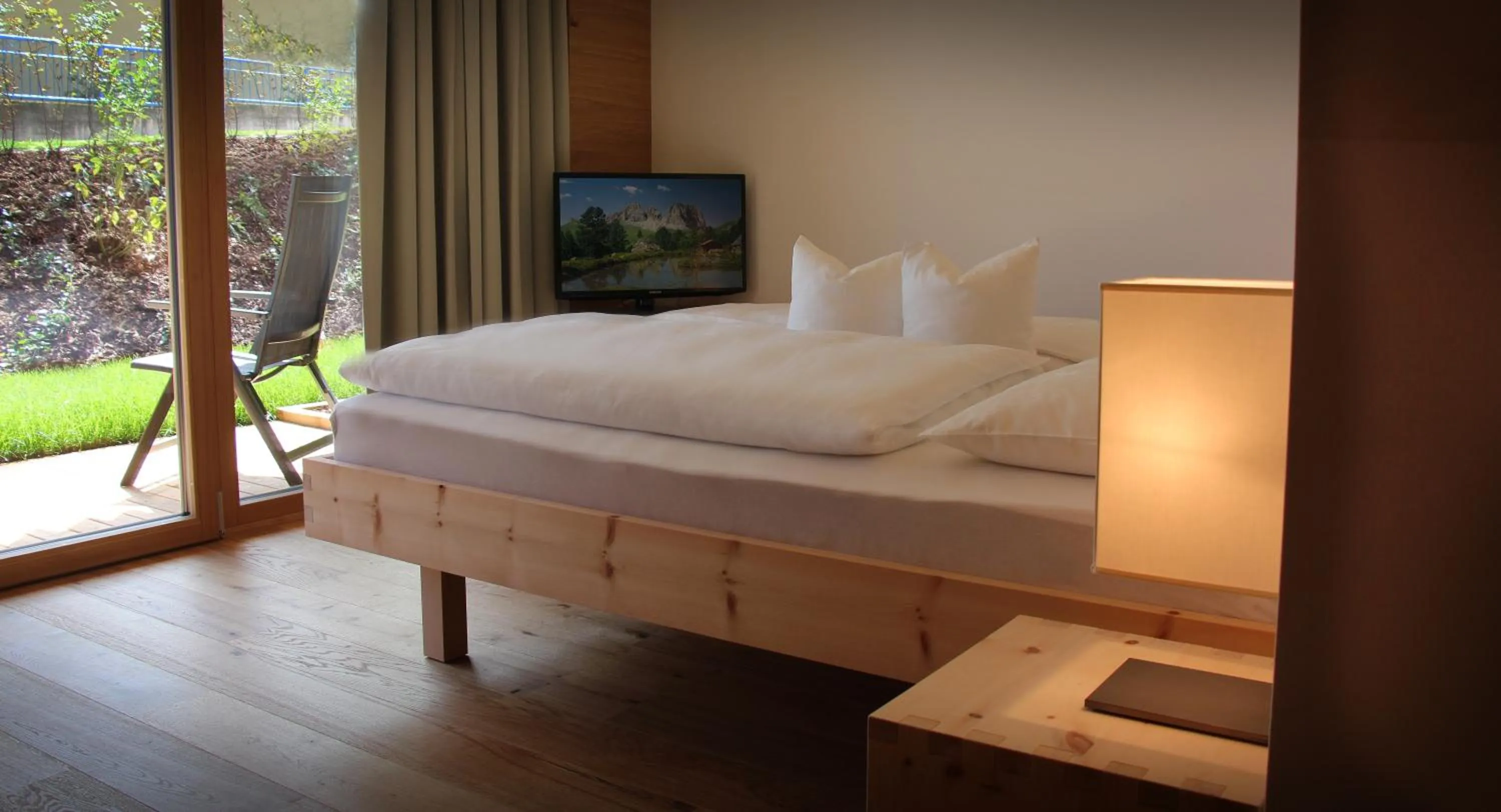 Decorative detail, Bed in Steindl's Boutique Hotel