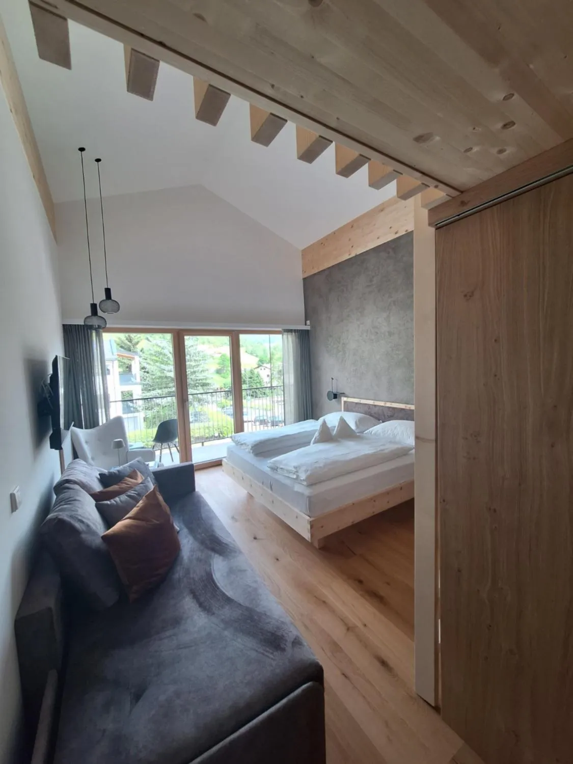 Bed in Steindl's Boutique Hotel