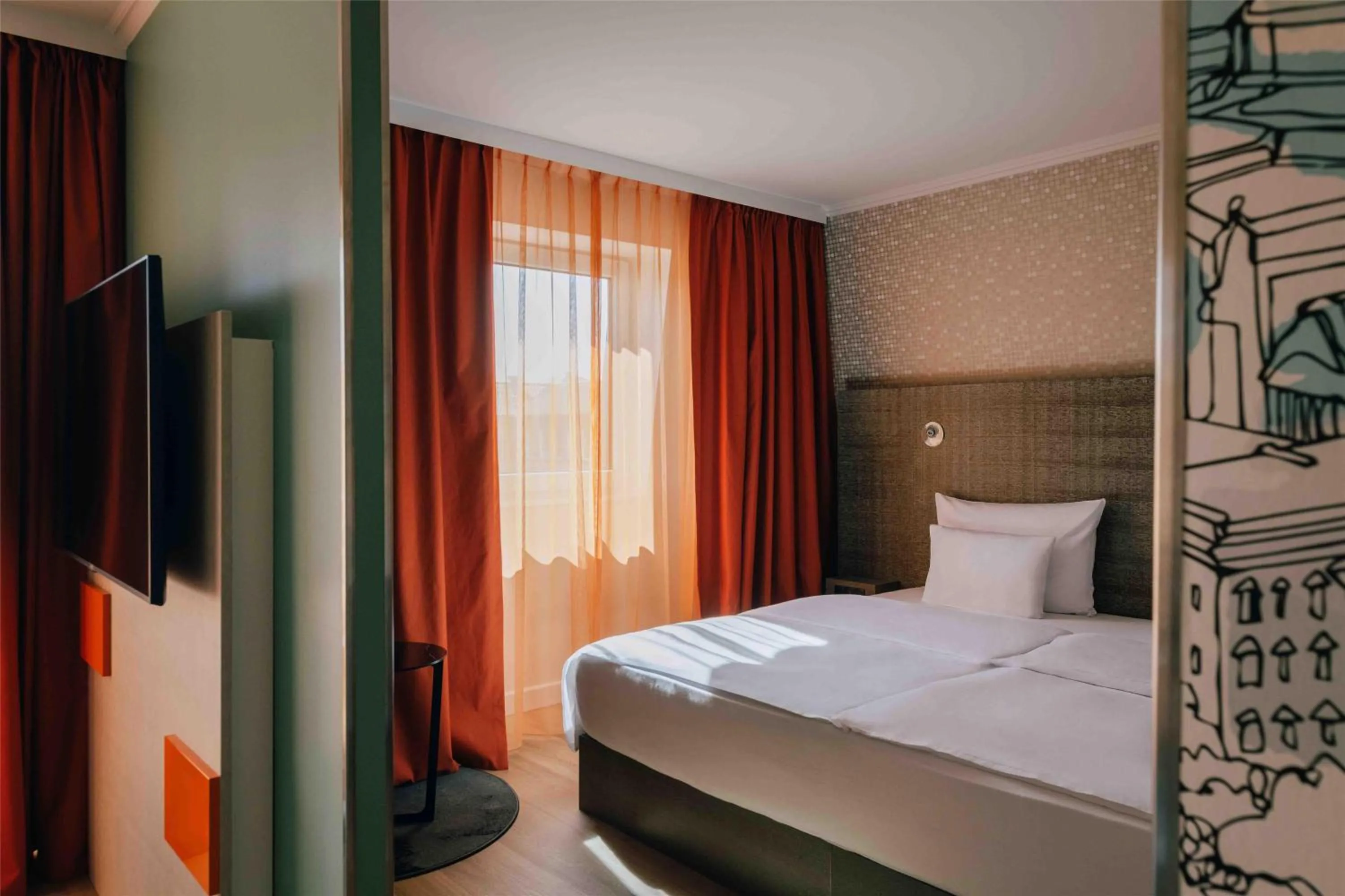 Bedroom, Bed in Pentahotel Leipzig