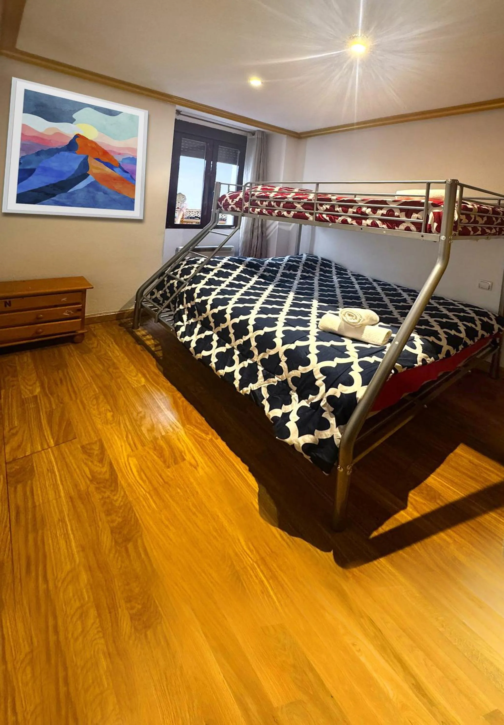 Bedroom, Bed in La Reina de Gran Via - PARKING TPH