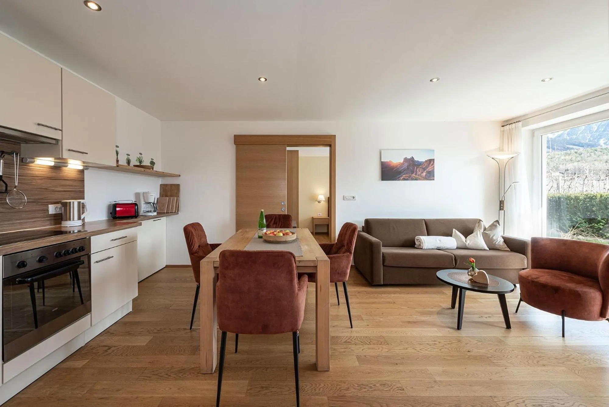 Kitchen or kitchenette in Tirolerhof - panoramic apartments