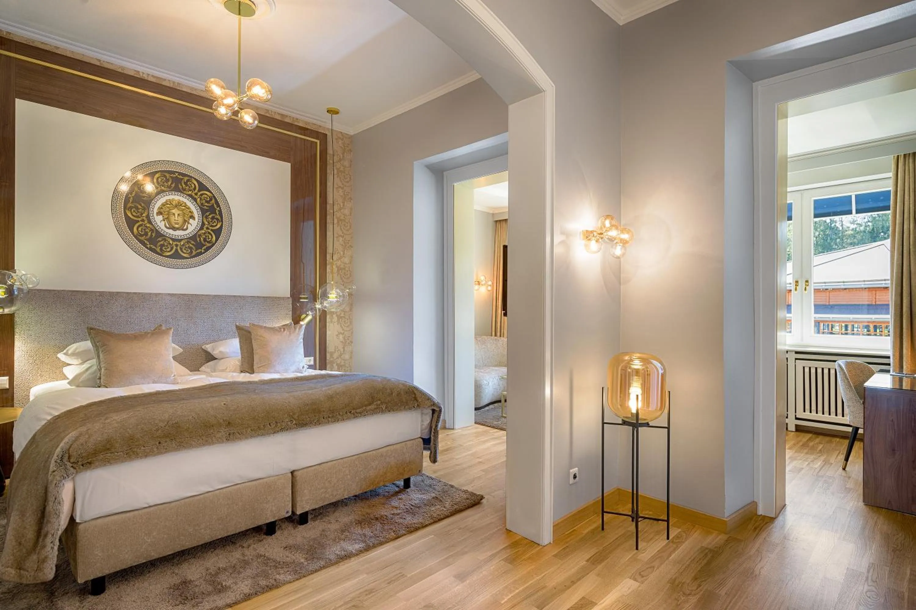 Bed in Parkhotel Adler