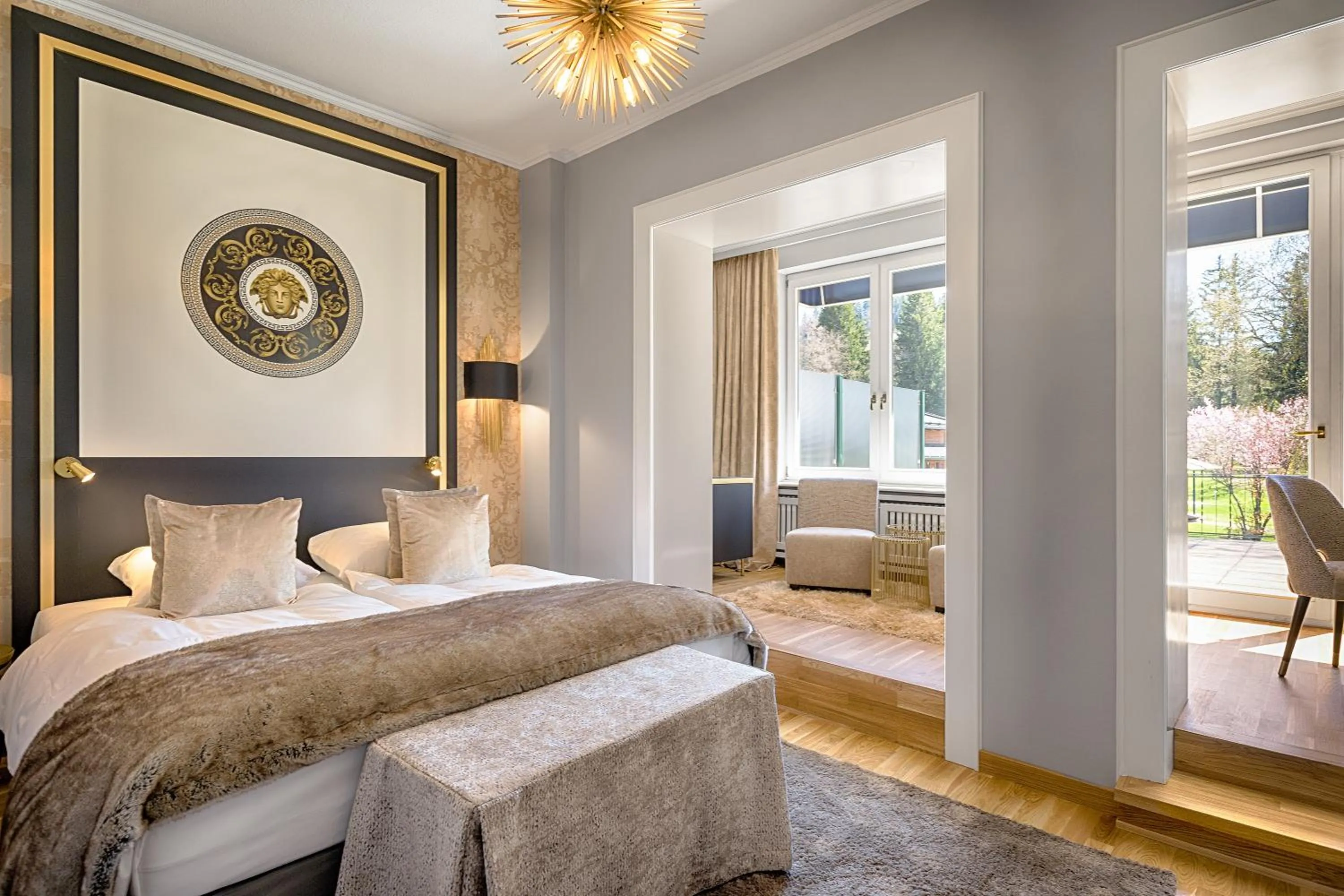 Bed in Parkhotel Adler