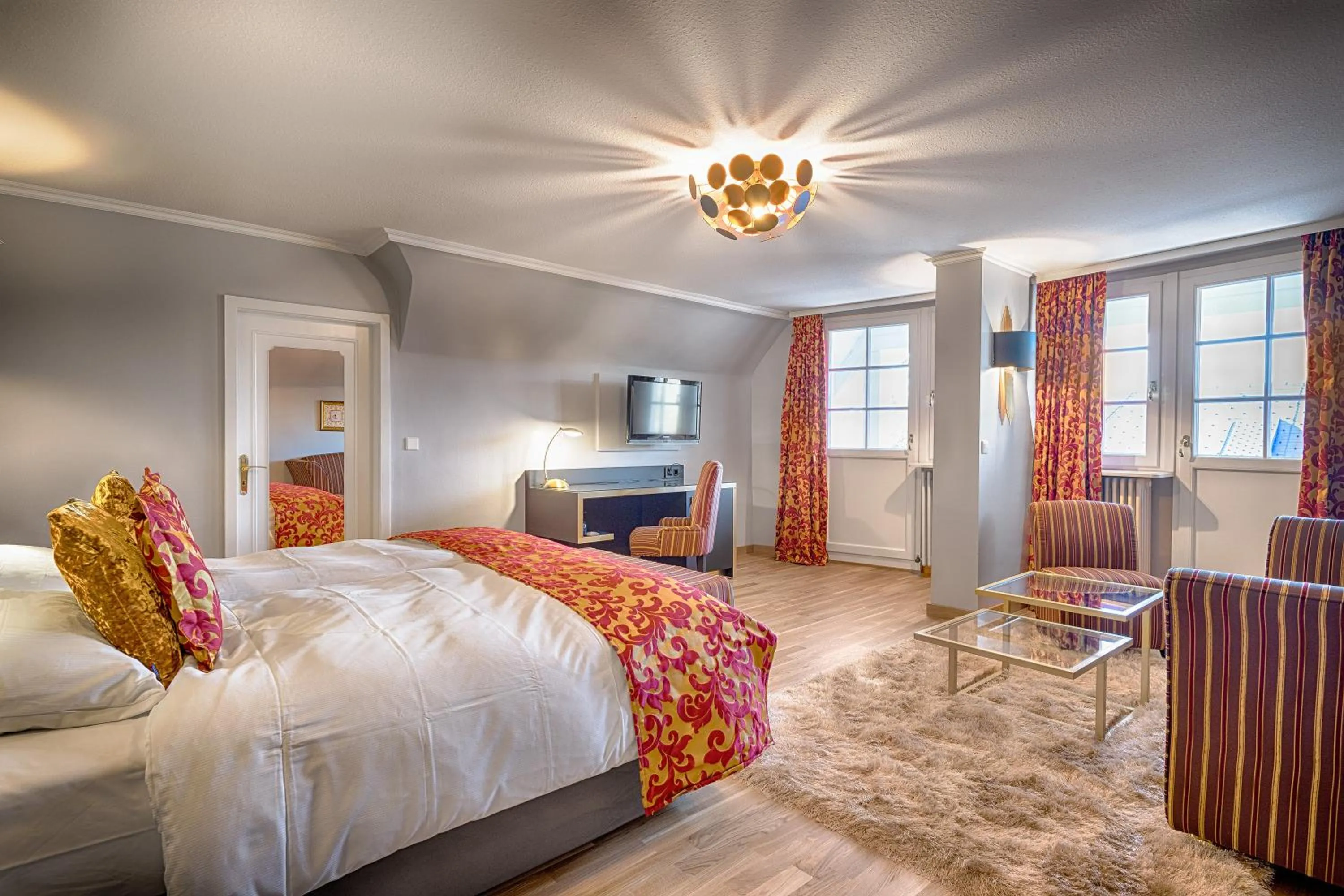 Bed in Parkhotel Adler