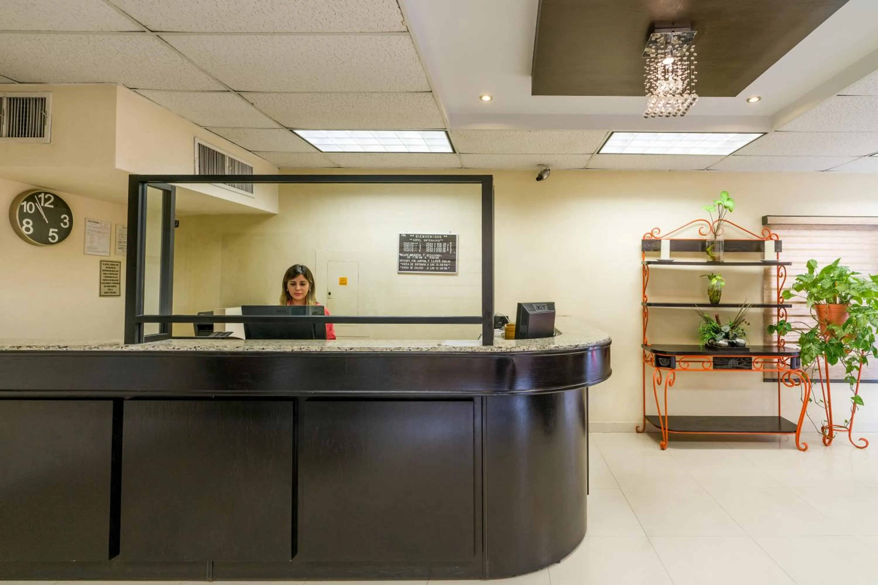 Lobby or reception in Hotel Sntenario