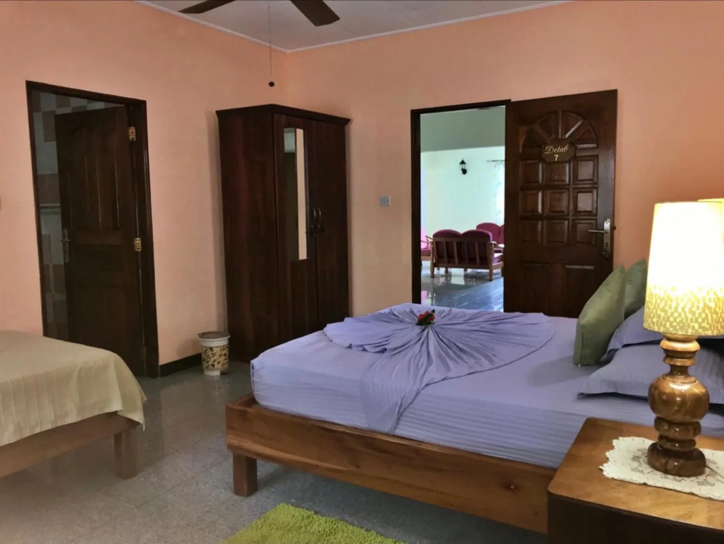 Bedroom, Bed in Villa Bananier