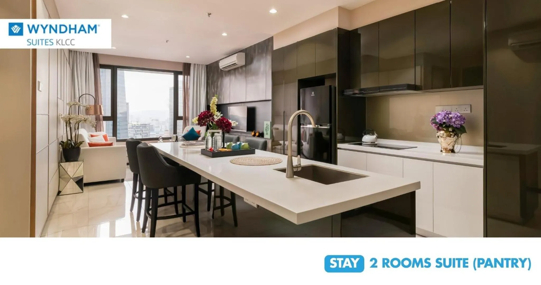 Kitchen or kitchenette in Wyndham Suites KLCC