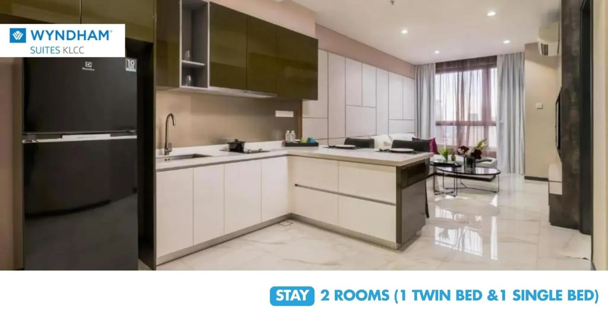 Kitchen or kitchenette in Wyndham Suites KLCC