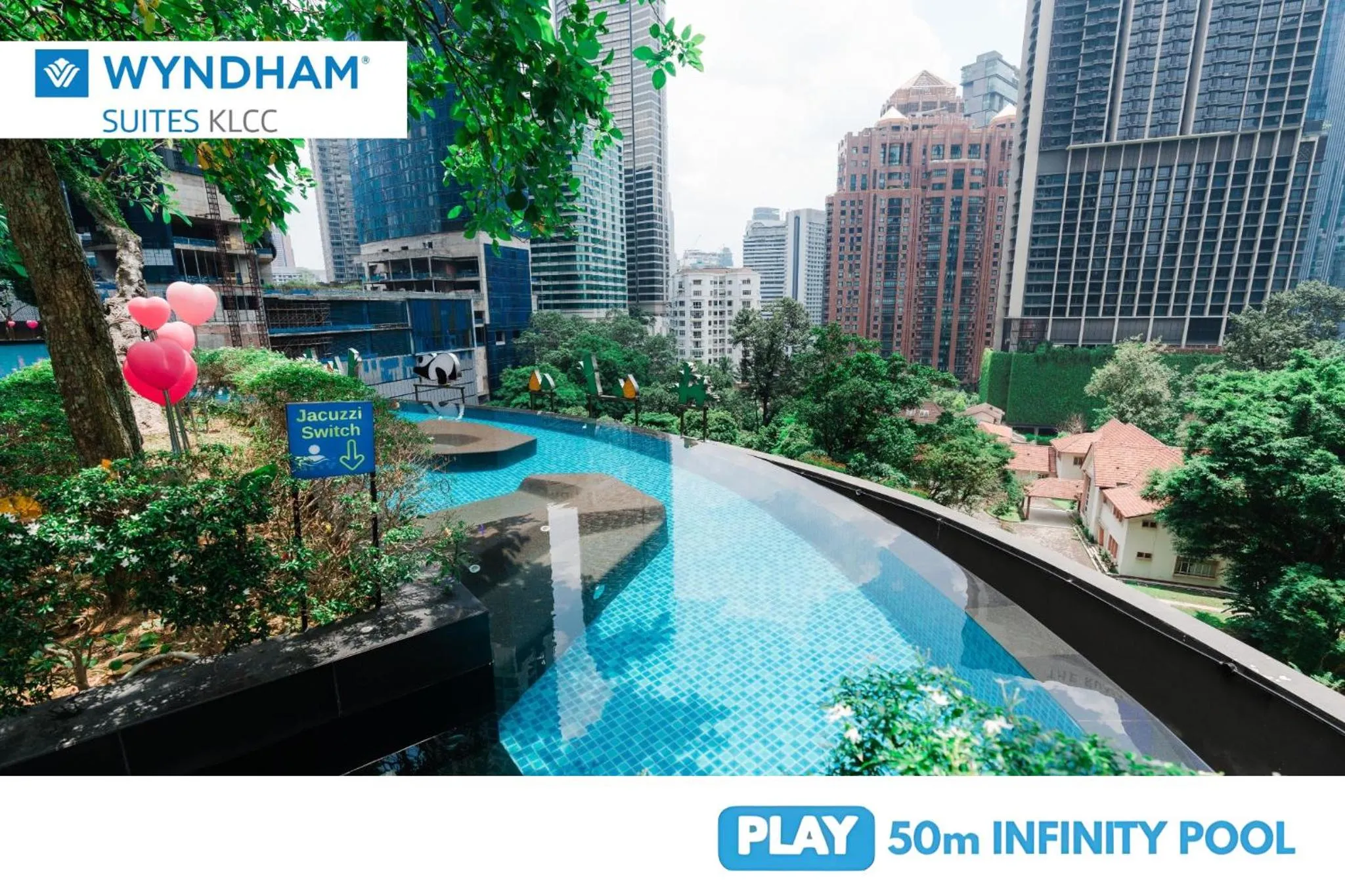 Swimming pool in Wyndham Suites KLCC
