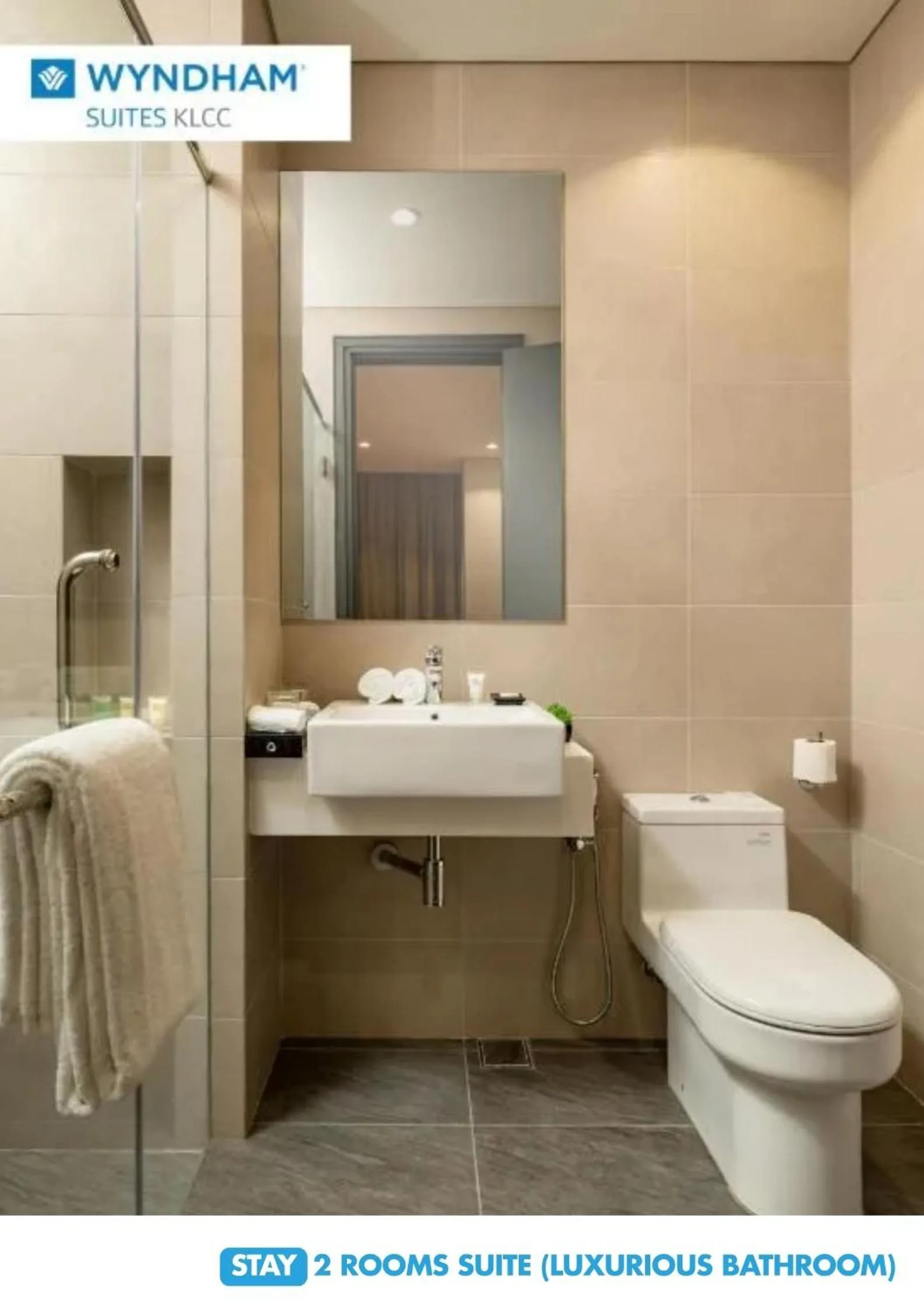 Shower in Wyndham Suites KLCC