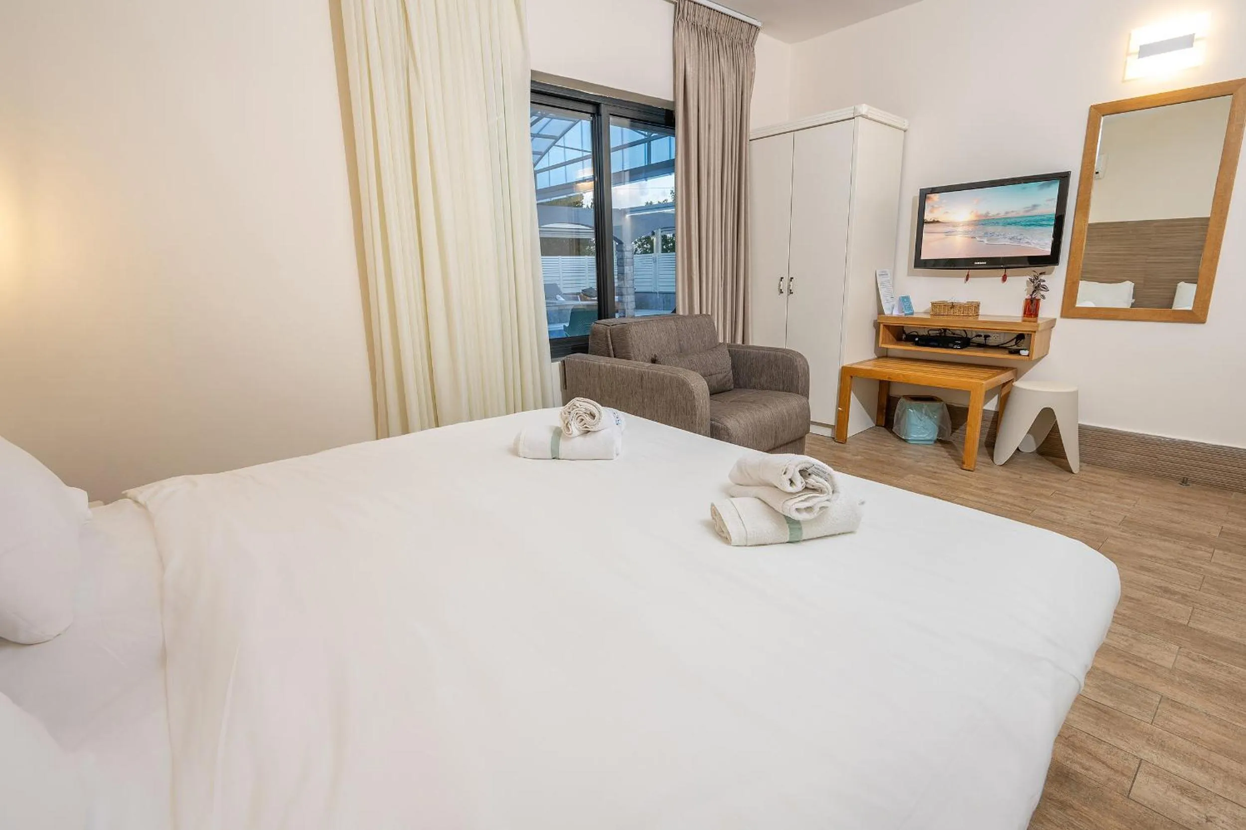 Bed in Lev Hahoresh Boutique Hotel