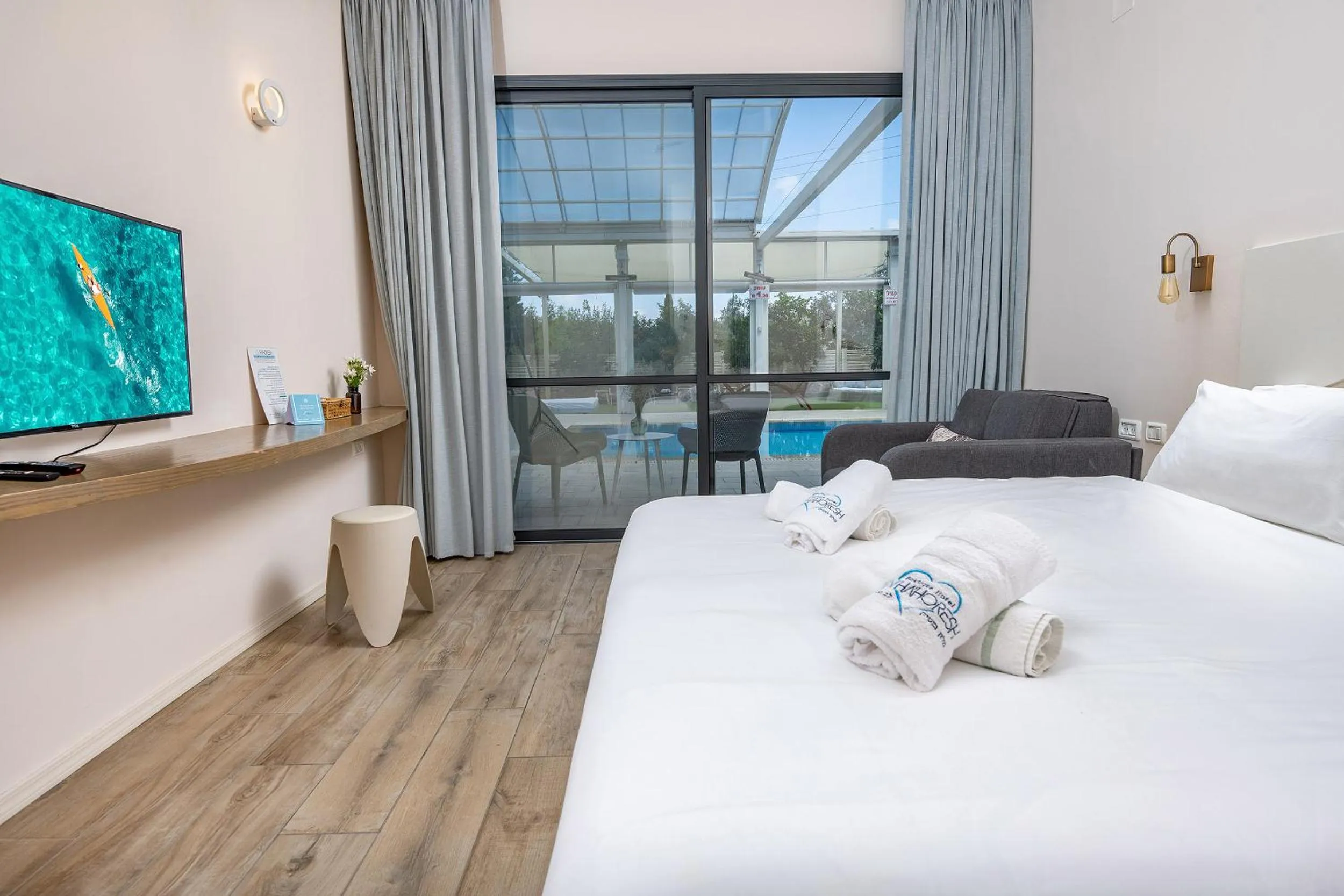 Bed in Lev Hahoresh Boutique Hotel