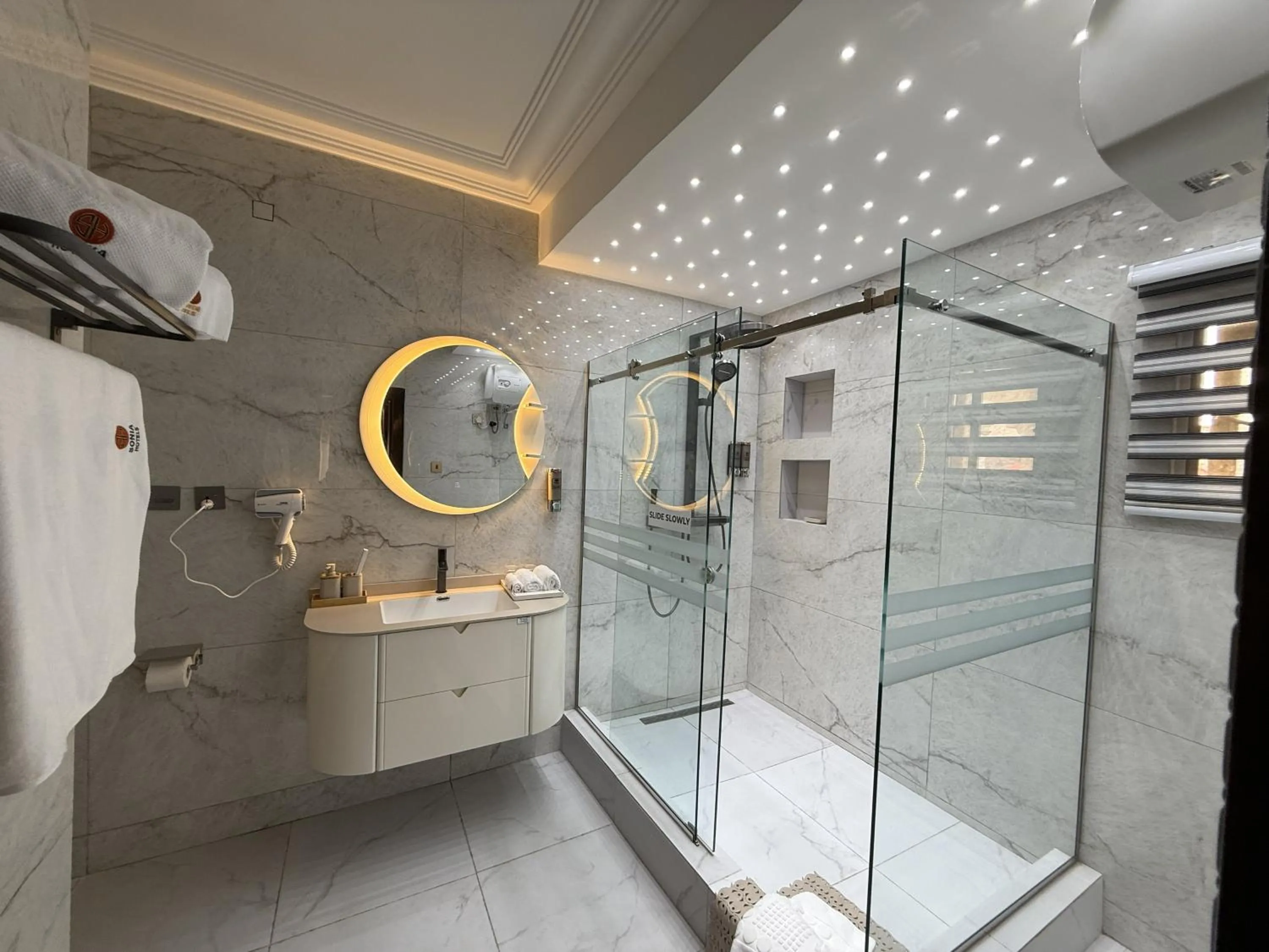 Shower in Sonia Hotel