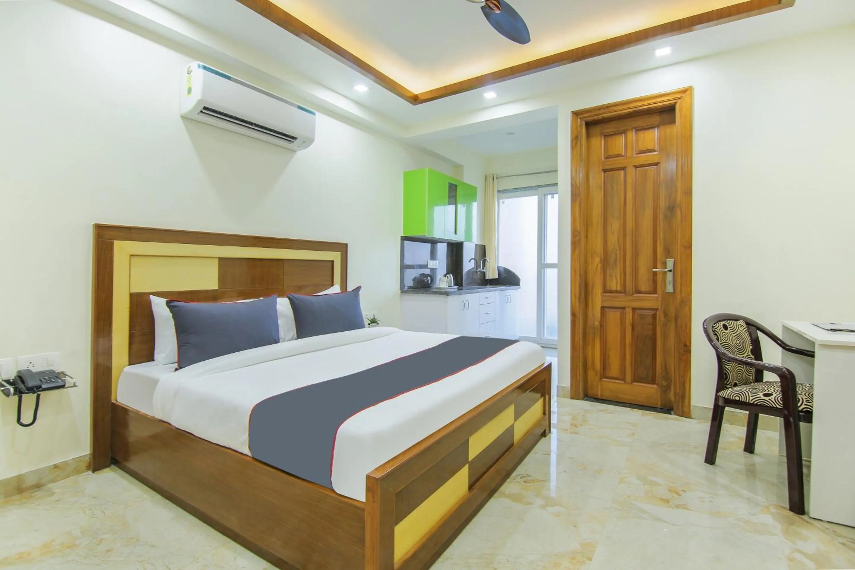 Bedroom, Bed in Collection O Corporate Suite Near Omaxe Celebration Mall