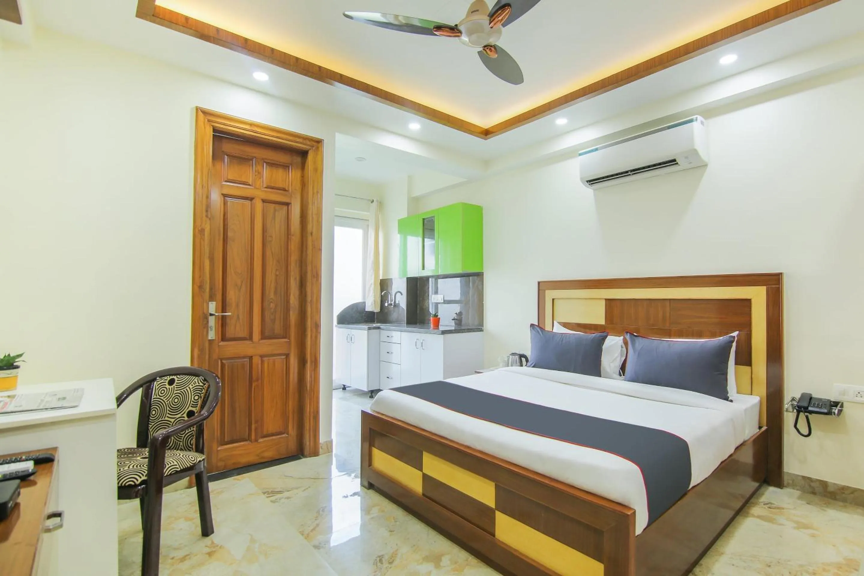 Bedroom, Bed in Collection O Corporate Suite Near Omaxe Celebration Mall