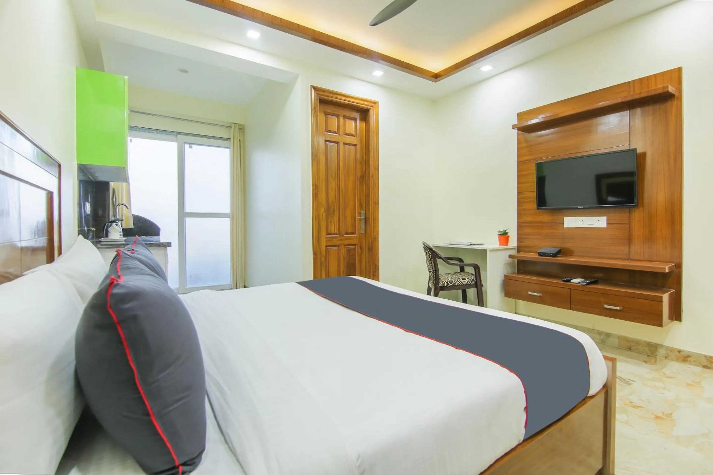 Bedroom, Bed in Collection O Corporate Suite Near Omaxe Celebration Mall