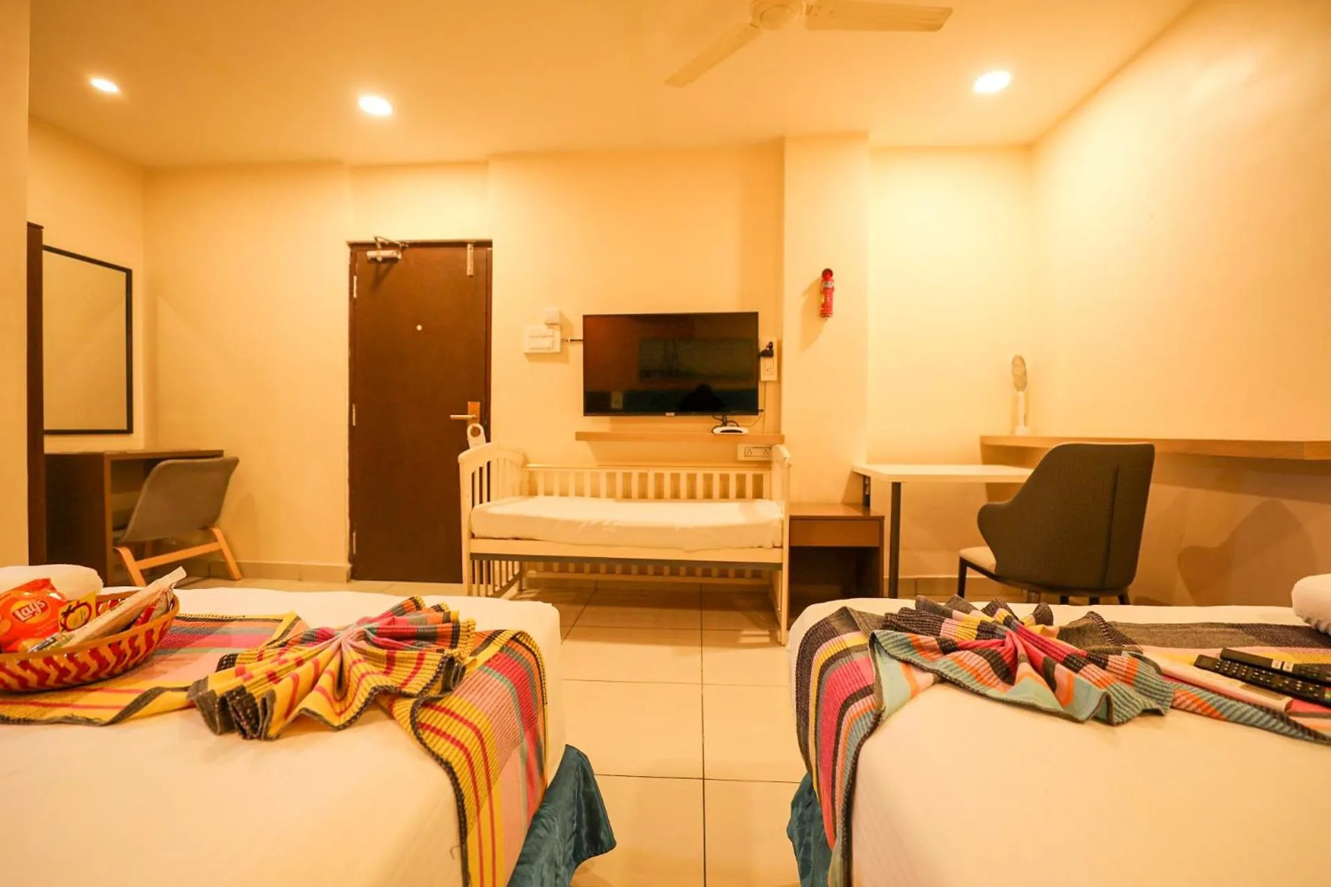 Bed in Hotel White Fields Hitec City, Hyderabad