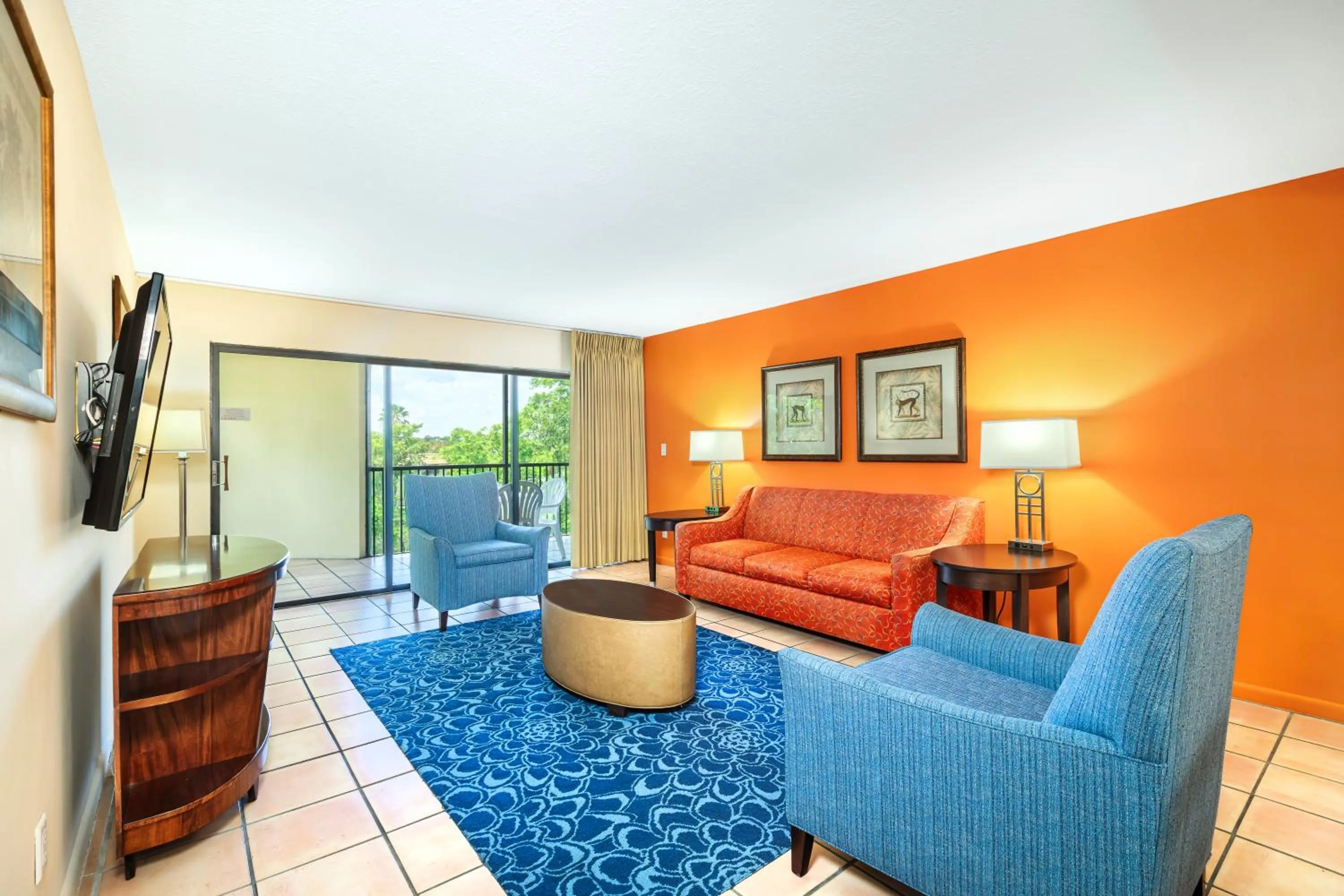 Living room in Vacation Village at Bonaventure, Fort Lauderdale